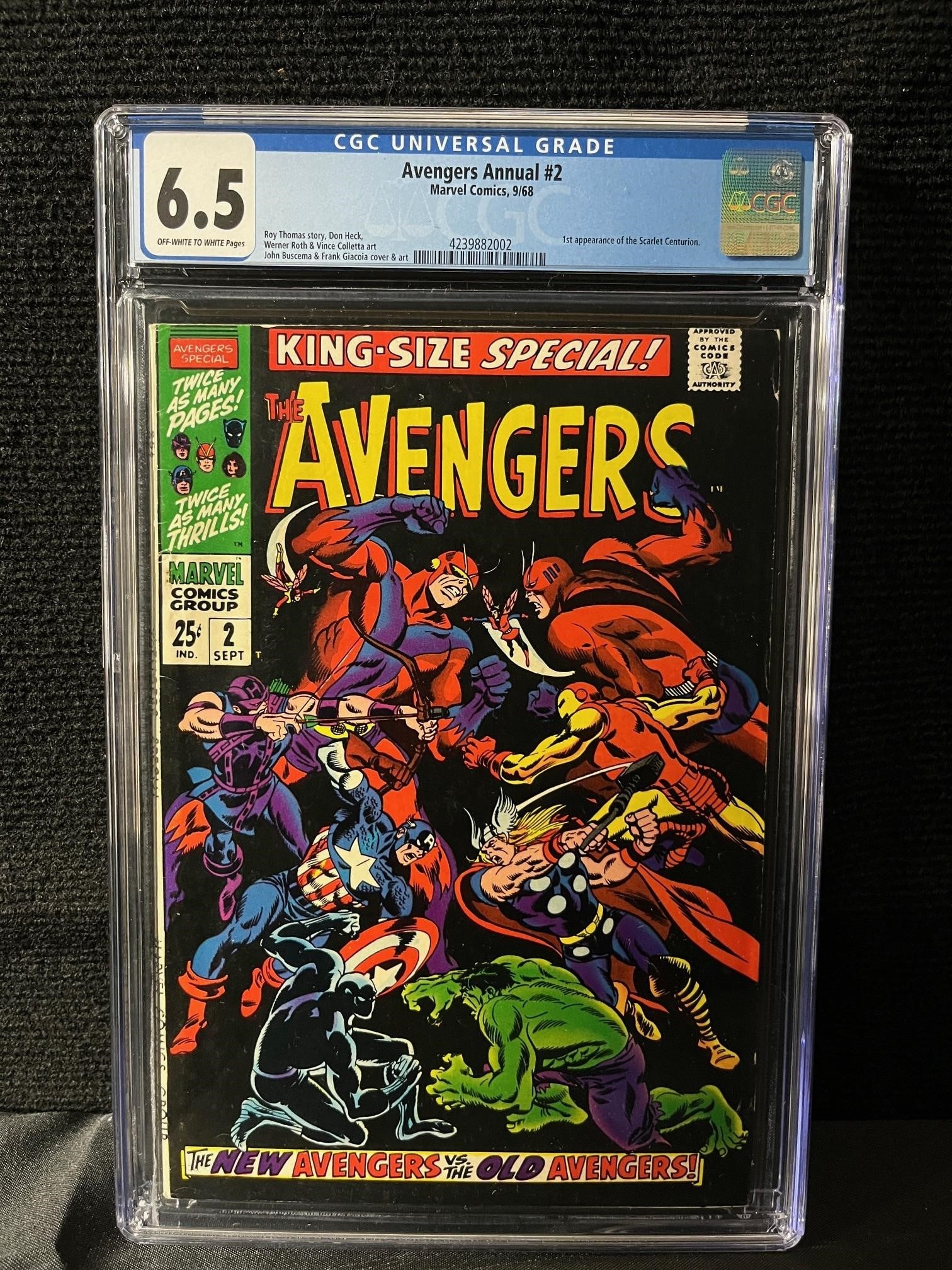Avengers Annual 2 CGC 6.5 (1 of 1)