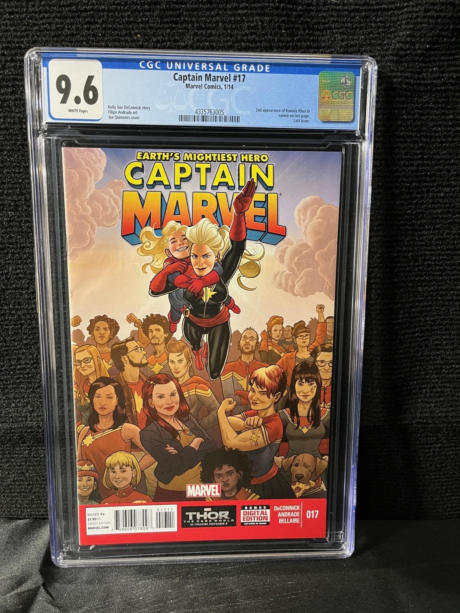 Captain Marvel 17 2nd app Kamala Khan CGC 9.6 (1 of 1)