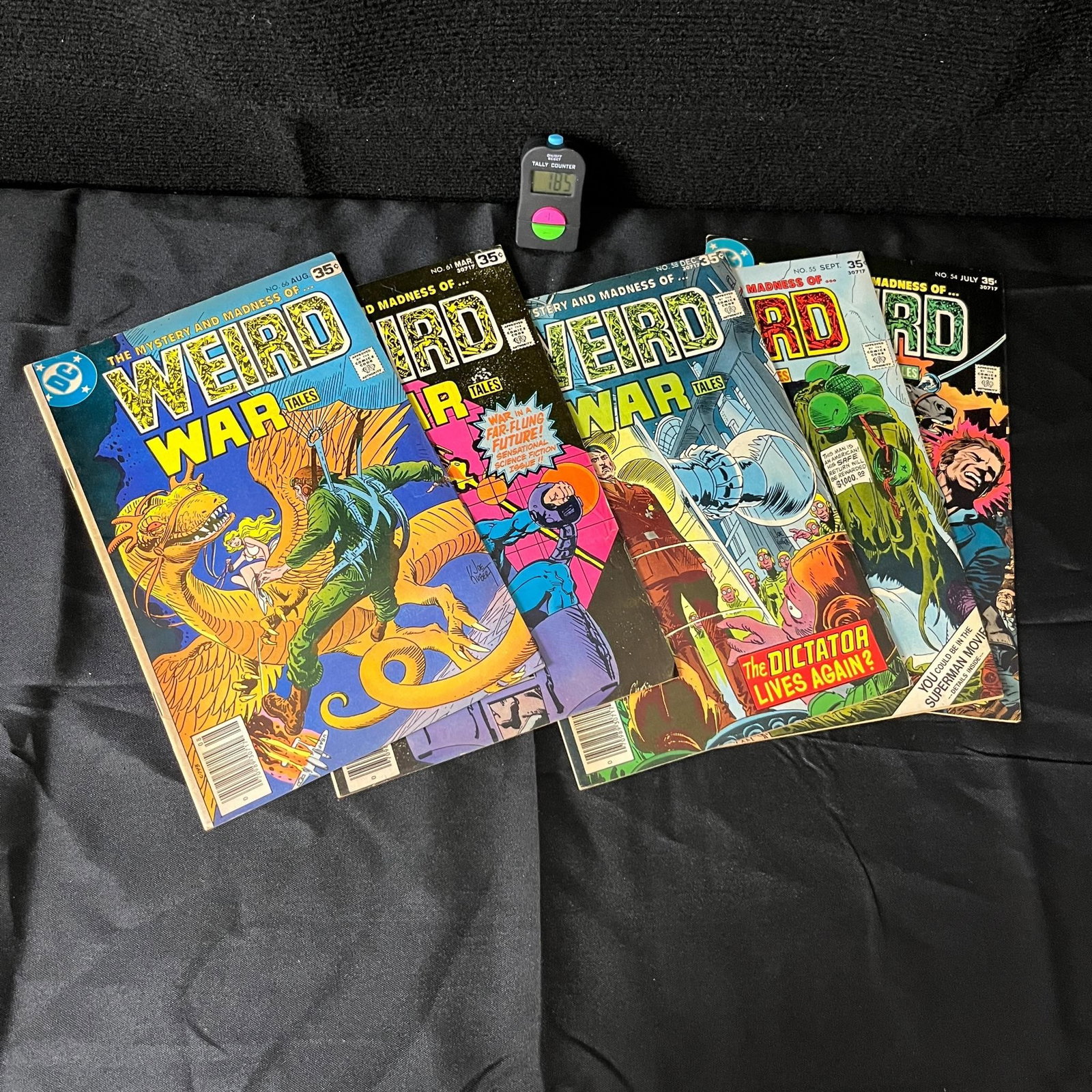 Weird War Tales DC Lot w/ Hitler Cover: We are a veteran owned company. Please look at the pictures carefully to determine what you believe the condition of collectible is. We are currently accepting consignments. Email us a aeronhouse1994@