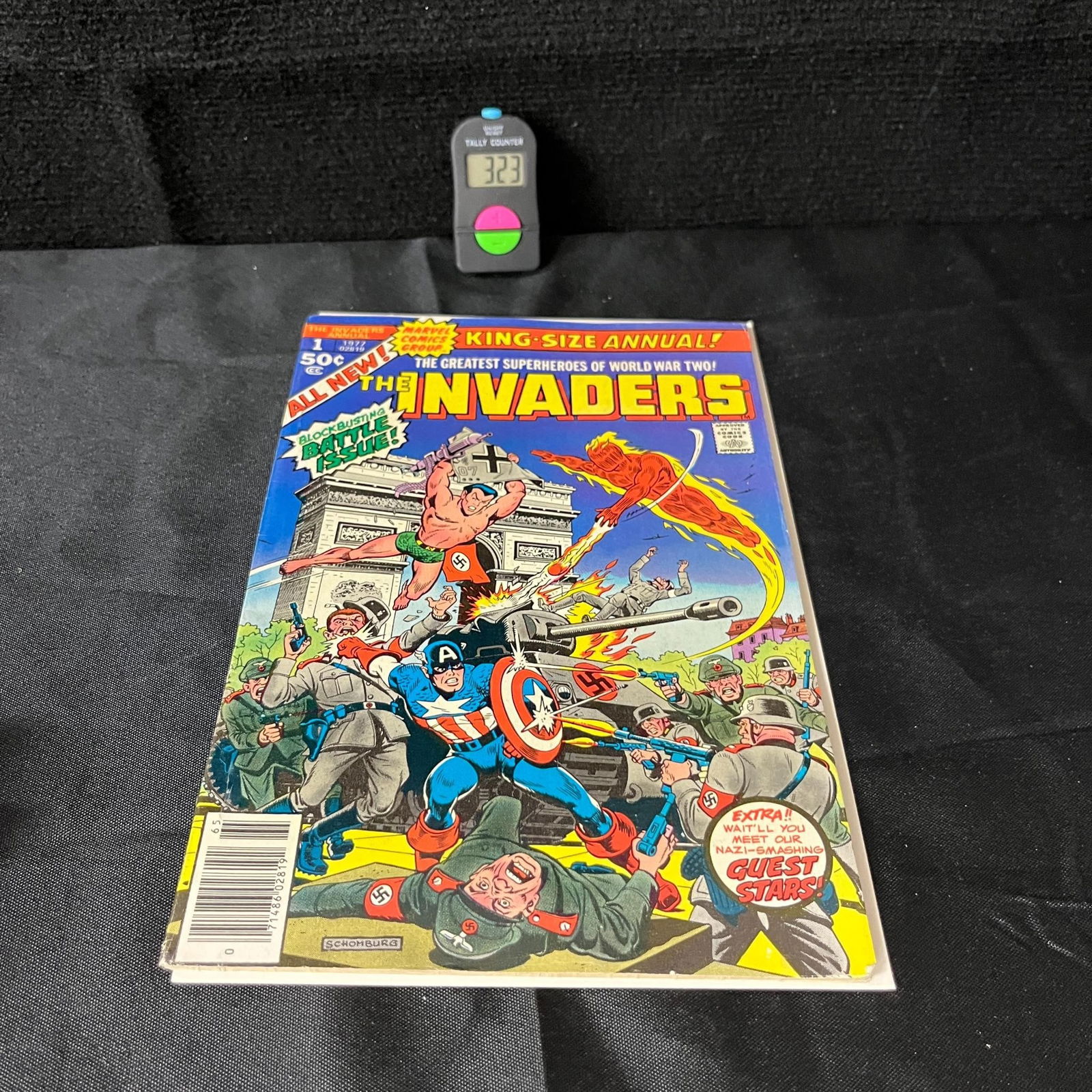 Invaders Annual 1 Last Alex Schomburg Cover Art: We are a veteran owned company. Please look at the pictures carefully to determine what you believe the condition of collectible is. We are currently accepting consignments. Email us a aeronhouse1994@