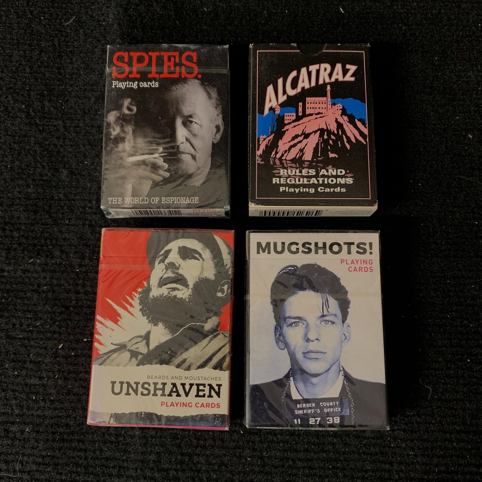 Famous people and places Playing cards: Famous People and places playing card decks. Includes famous mug shots, Alcatraz and infamous people of history. We are a veteran owned company. Please look at the pictures carefully to determine what