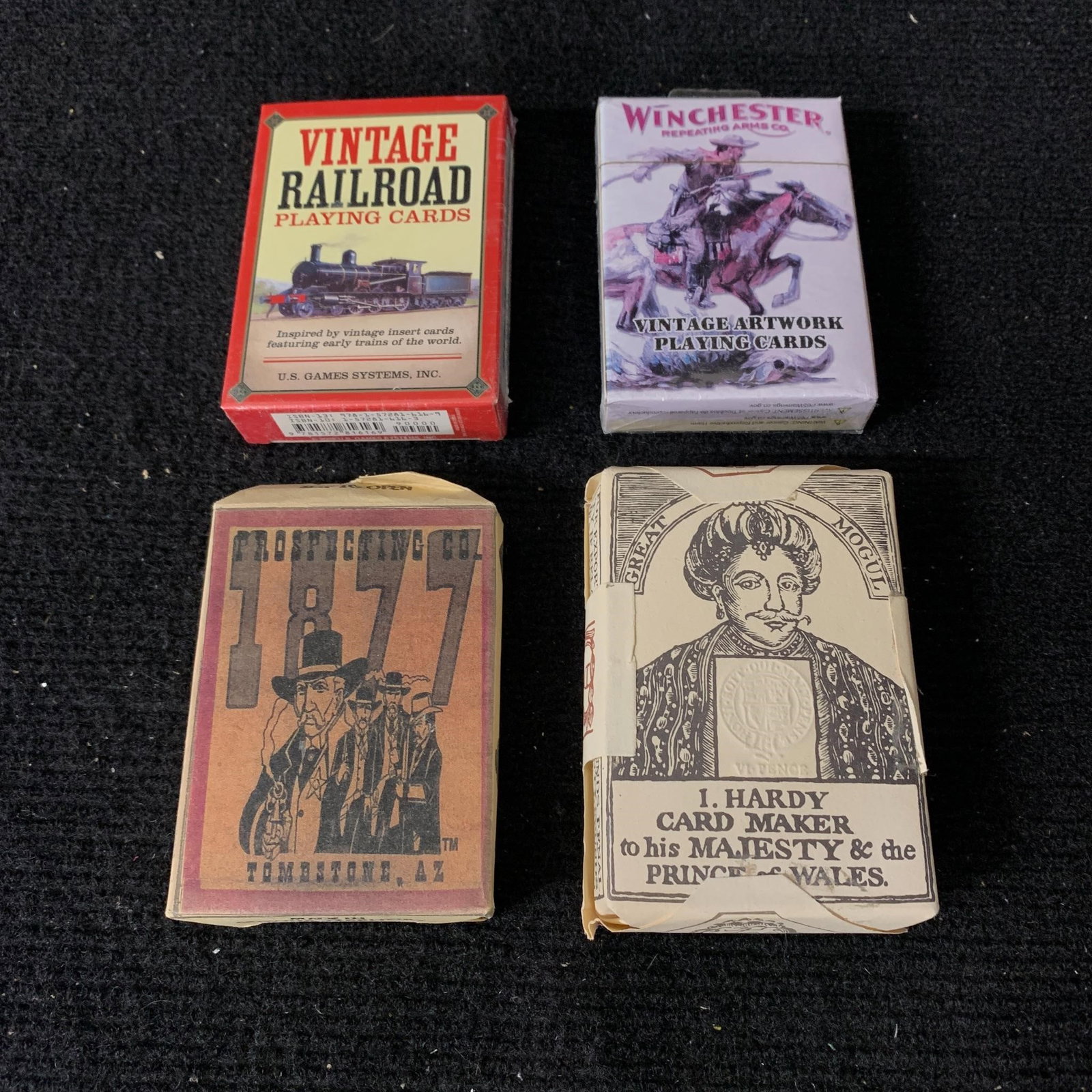 Vintage Playing Card Decks: Vintage decks of playing cards. We are a veteran owned company. Please look at the pictures carefully to determine what you believe the condition of collectible is. We are currently accepting consignm