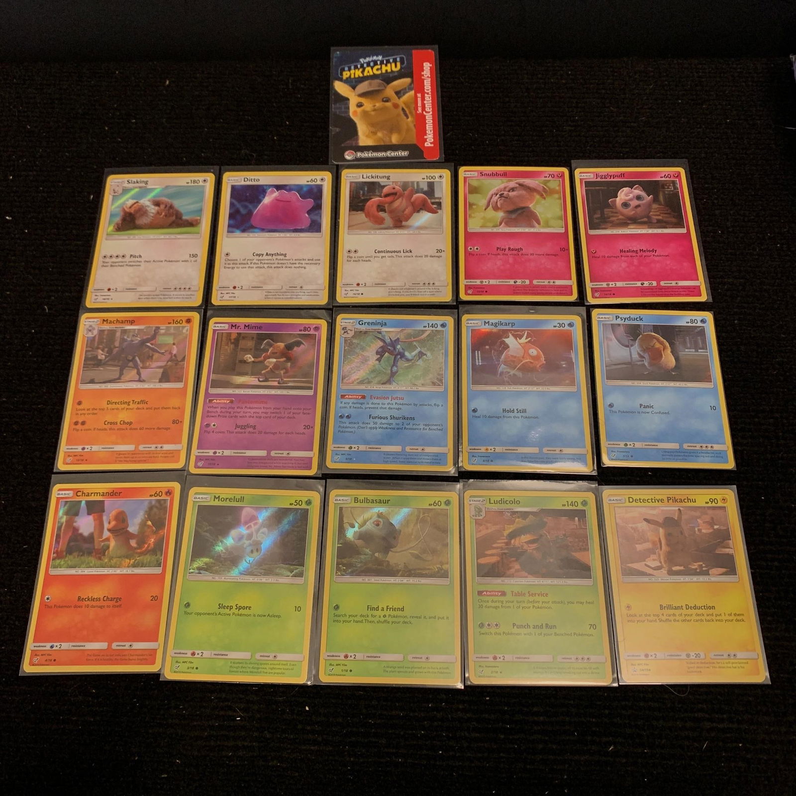 Detective Pikachu Pokemon Cards (1 of 3)