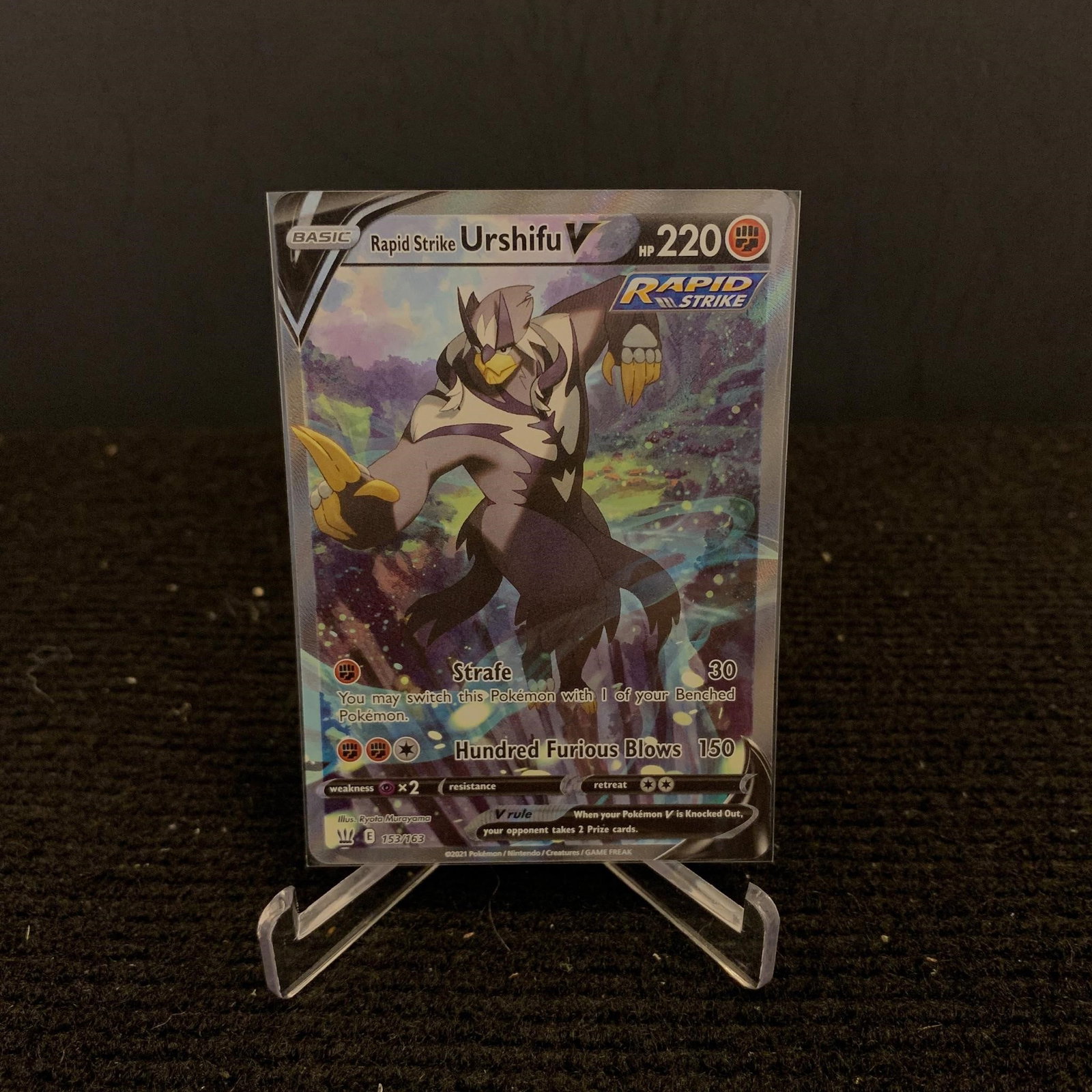 Rapid Strike Urshifu V Alt Art: Rapid Strike Urshifu V #153 Alt Art Battle Styles Pokemon Card. We are a veteran owned company. Please look at the pictures carefully to determine what you believe the condition of collectible is. We 