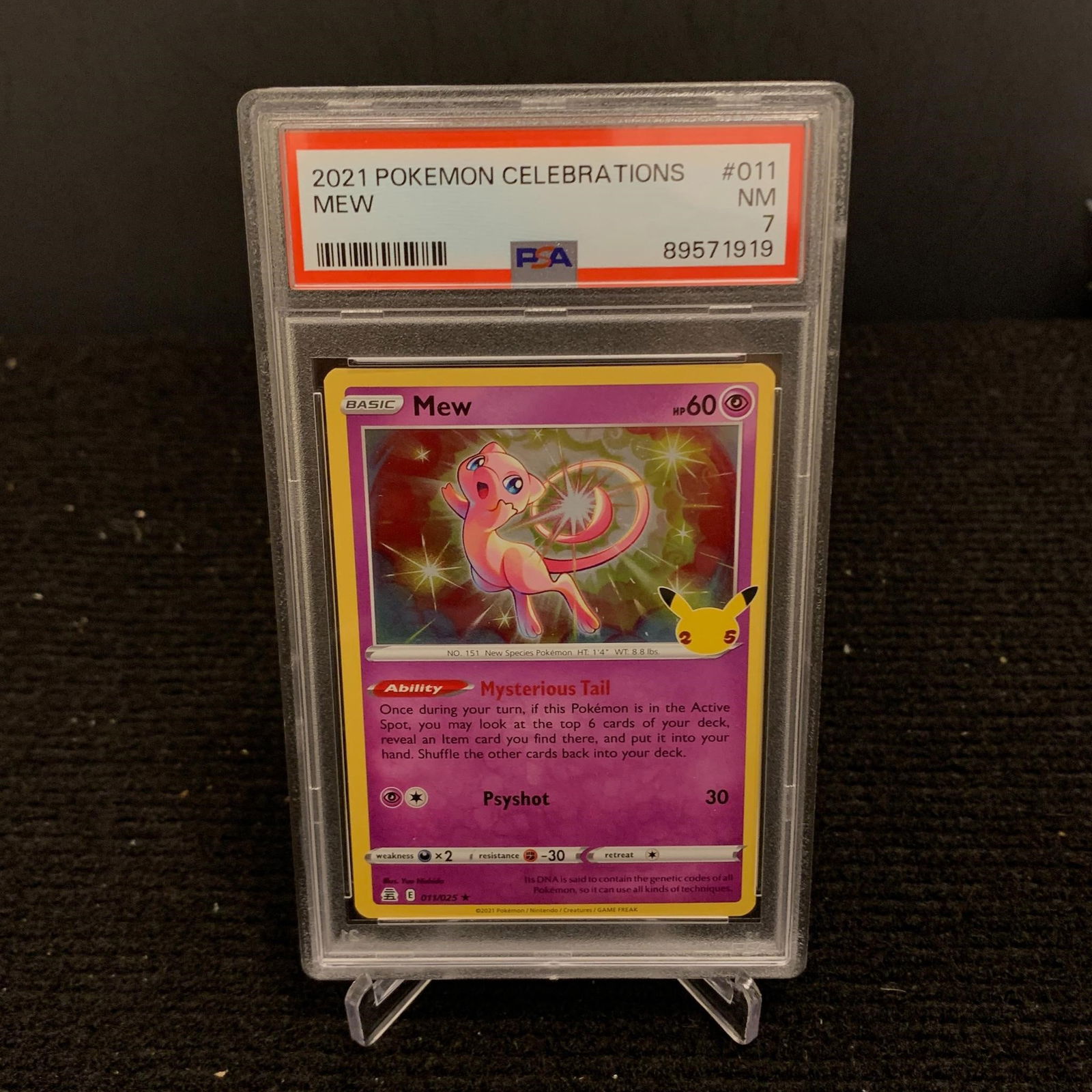 PSA 7 Mew Holo (1 of 1)