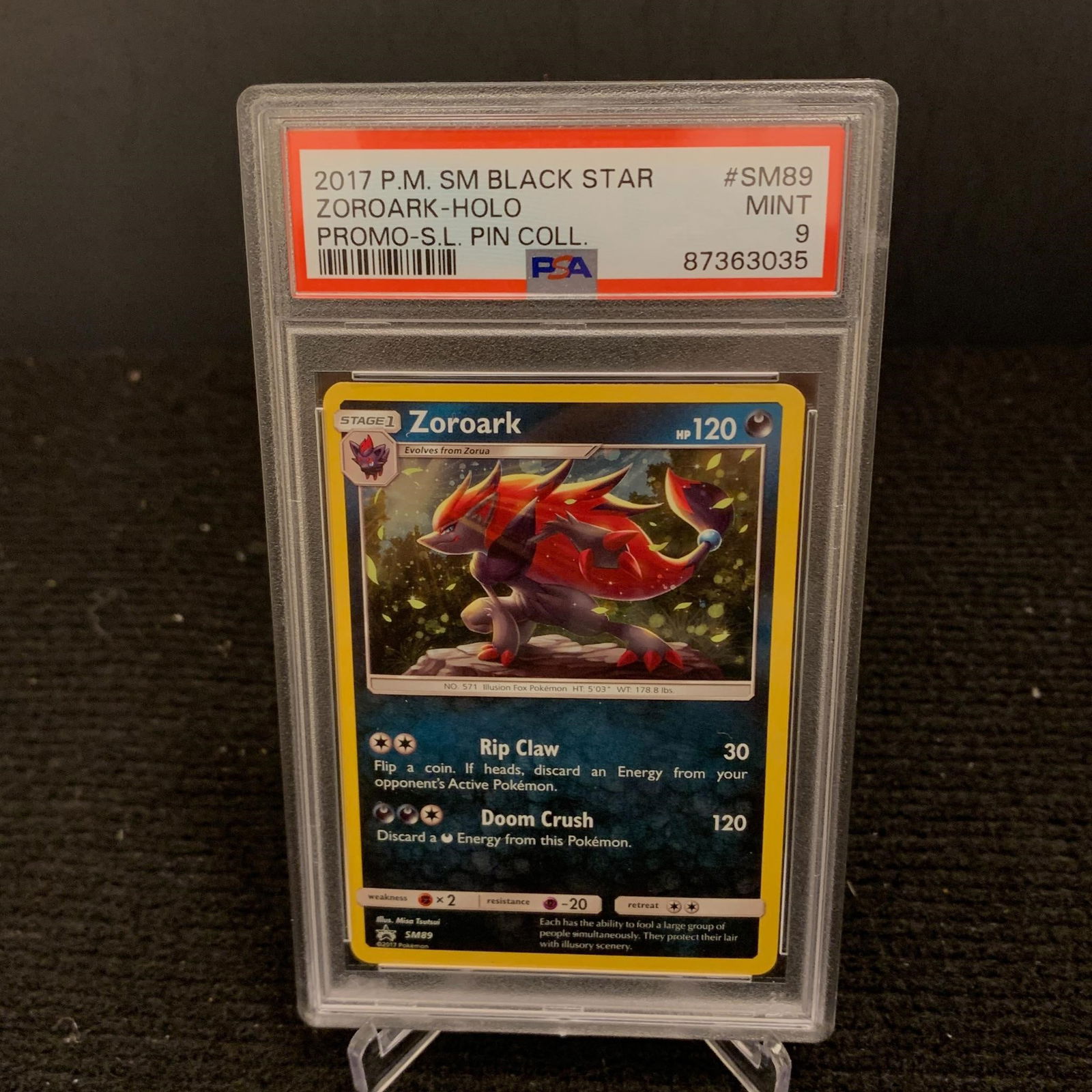 PSA 9 Zoroark Holo Promo (1 of 1)