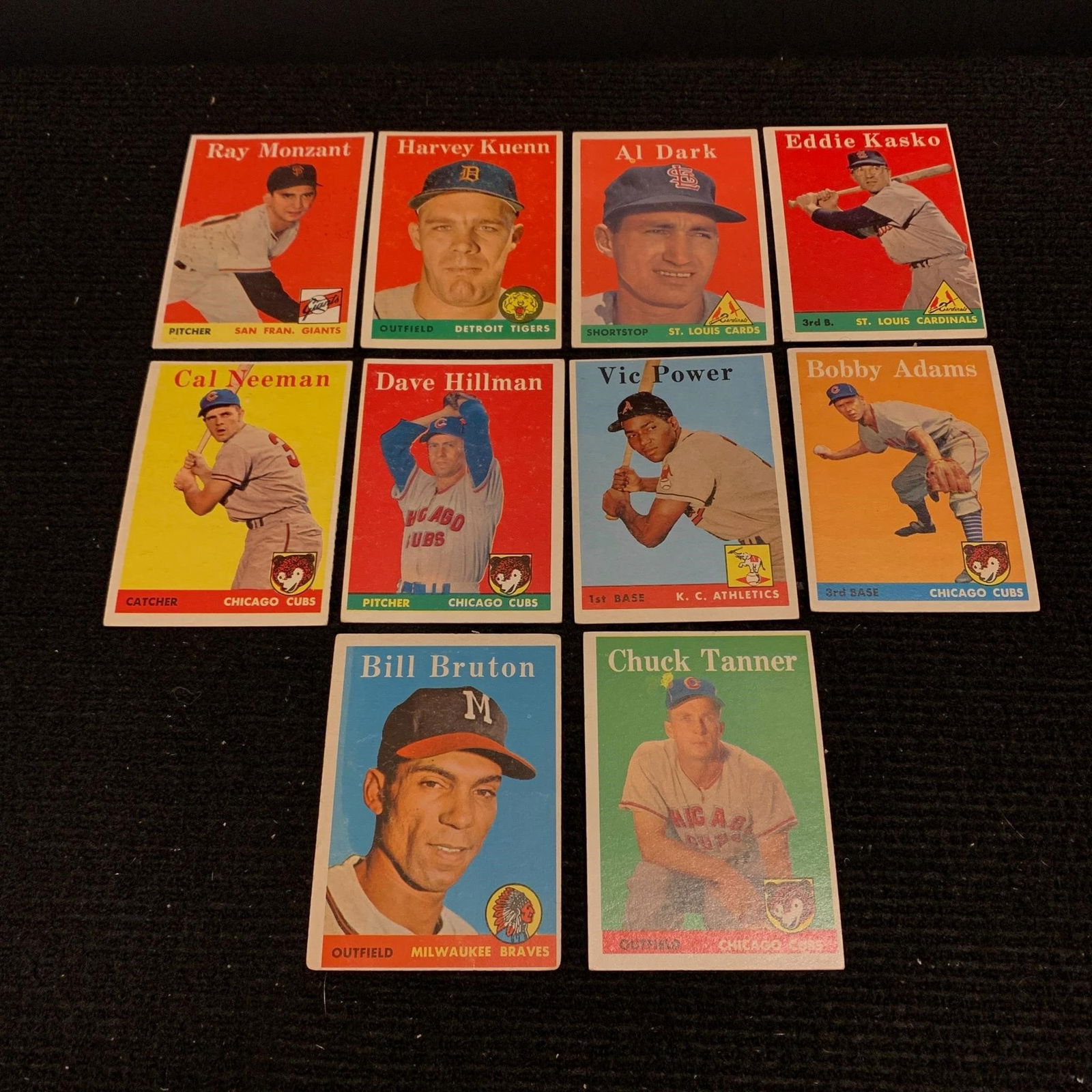 1958 Topps Baseball Cards, Bill Burton (1 of 2)