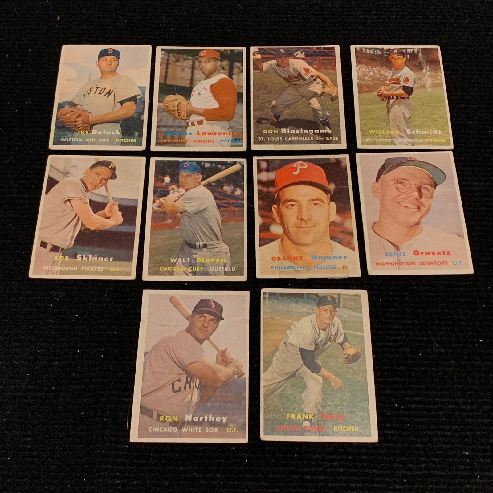 1957 Topps Baseball Cards, Moryn: We are a veteran owned company. Please look at the pictures carefully to determine what you believe the condition of collectible is. We are currently accepting consignments. Email us a aeronhouse1994@