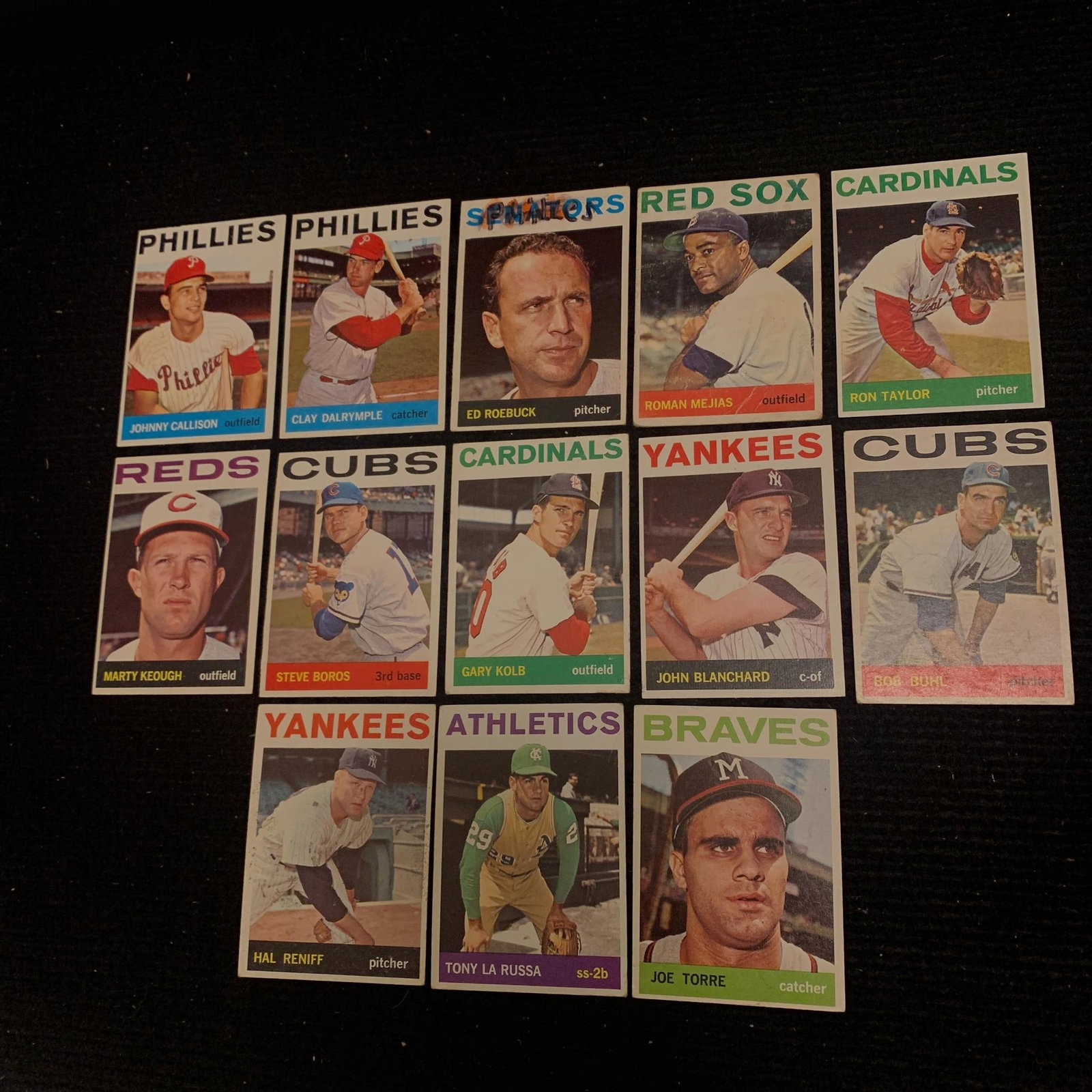 1964 Topps Baseball Cards, Joe Torre: We are a veteran owned company. Please look at the pictures carefully to determine what you believe the condition of collectible is. We are currently accepting consignments. Email us a aeronhouse1994@