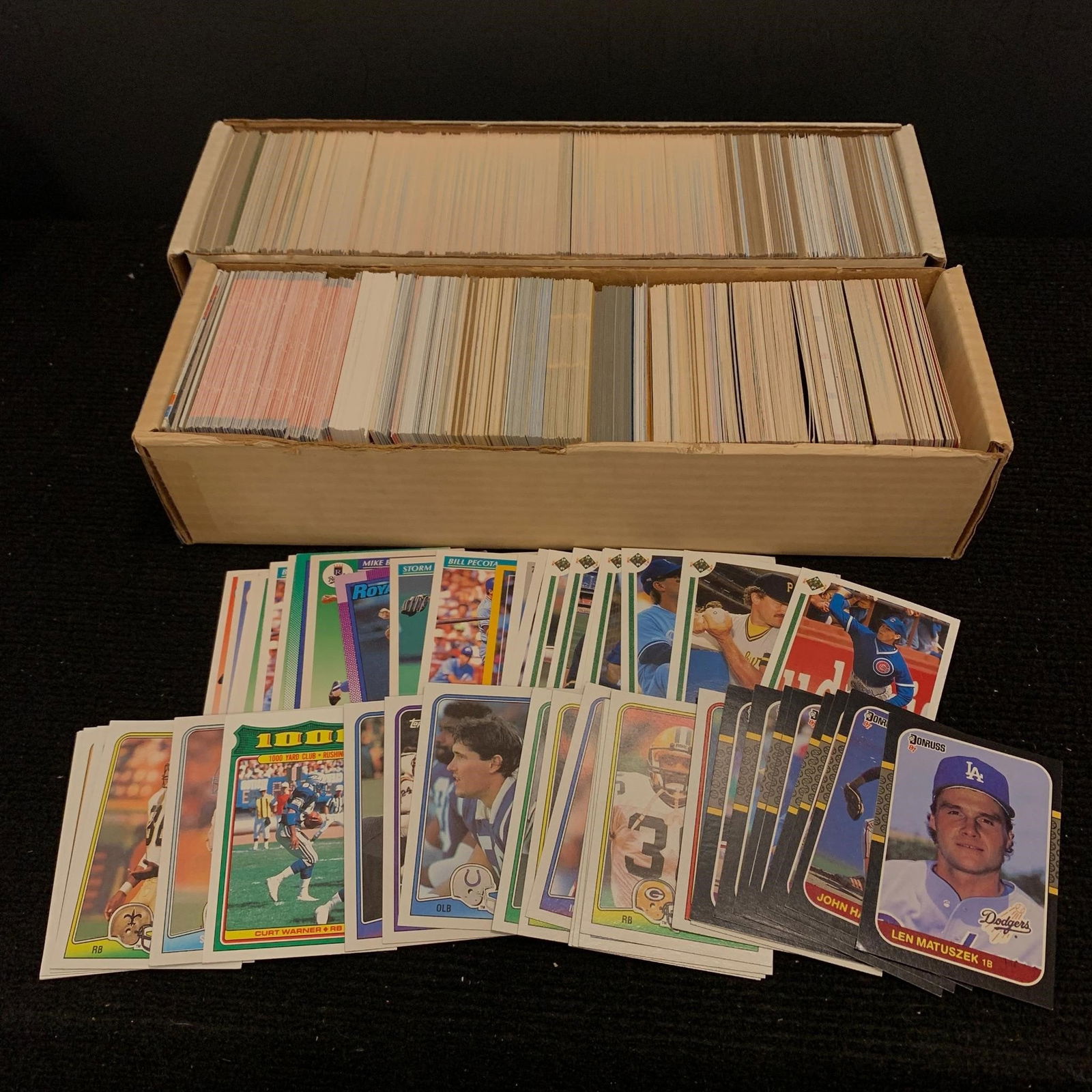 Boxes of 70s, 80s, 90s Sports Cards (1 of 3)