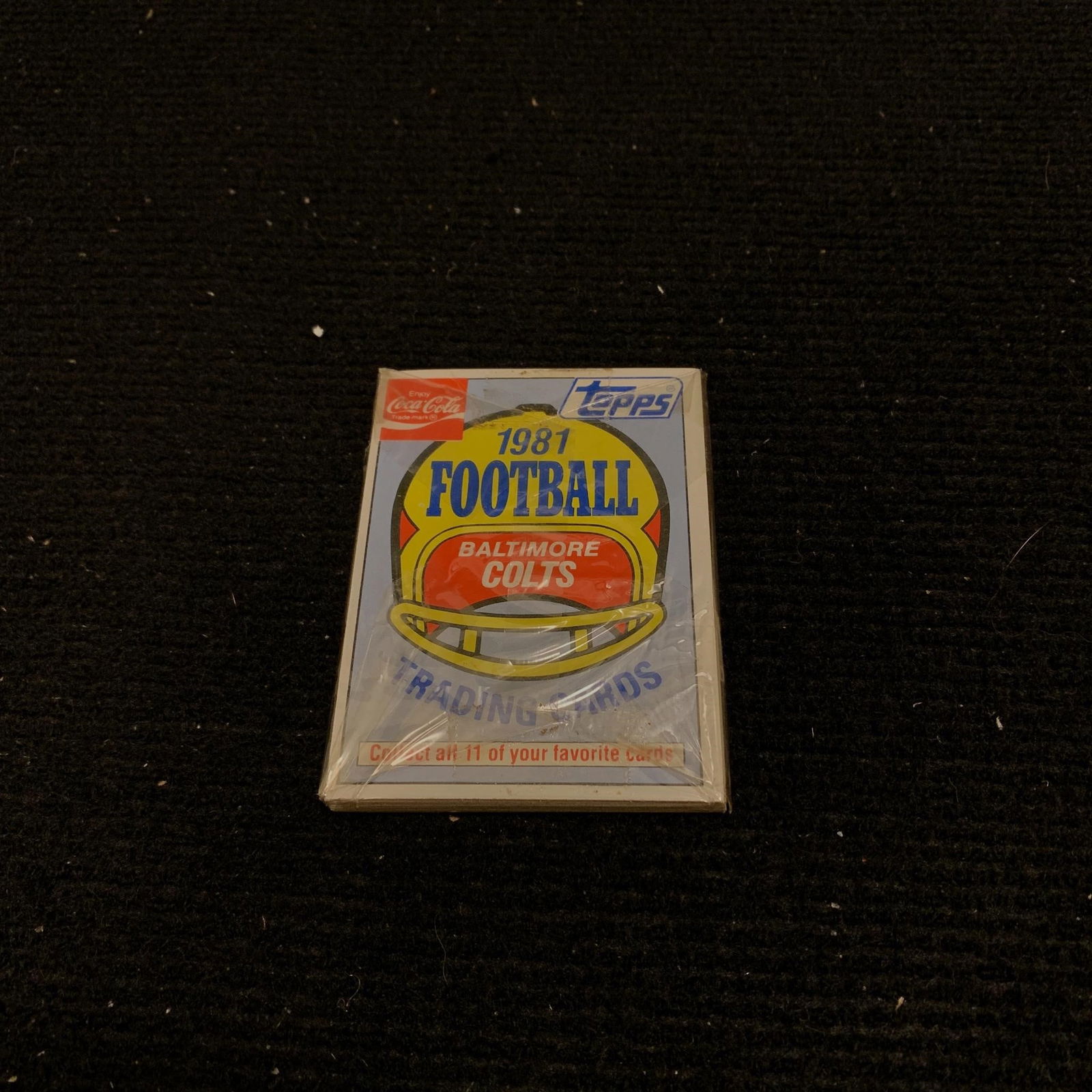 Sealed 1981 Topps Football Cards, Colts (1 of 2)
