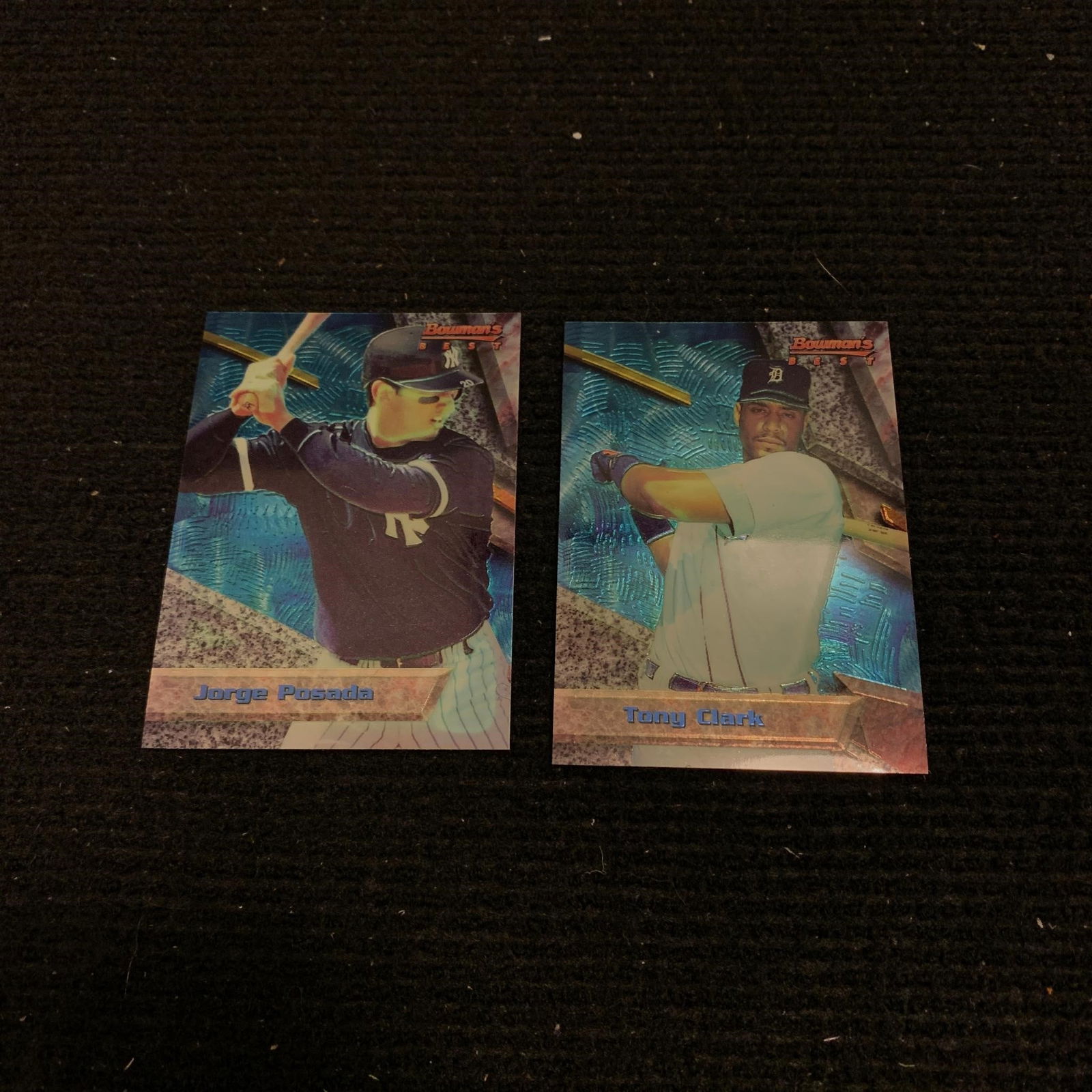 1994 Bowman's Best Foil Cards: 1994 Bowmans Best Foil Baseball Cards. Jorge Possada #29, Tony Clark #62. We are a veteran owned company. Please look at the pictures carefully to determine what you believe the condition of collectib