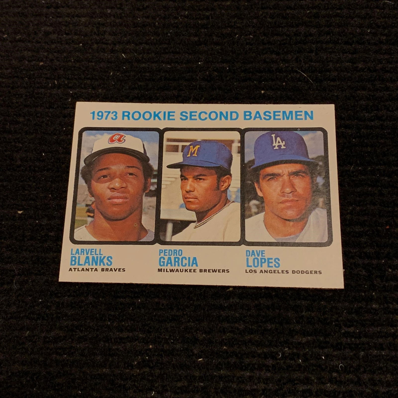 1973 Rookie 2nd Basemen Card (1 of 2)