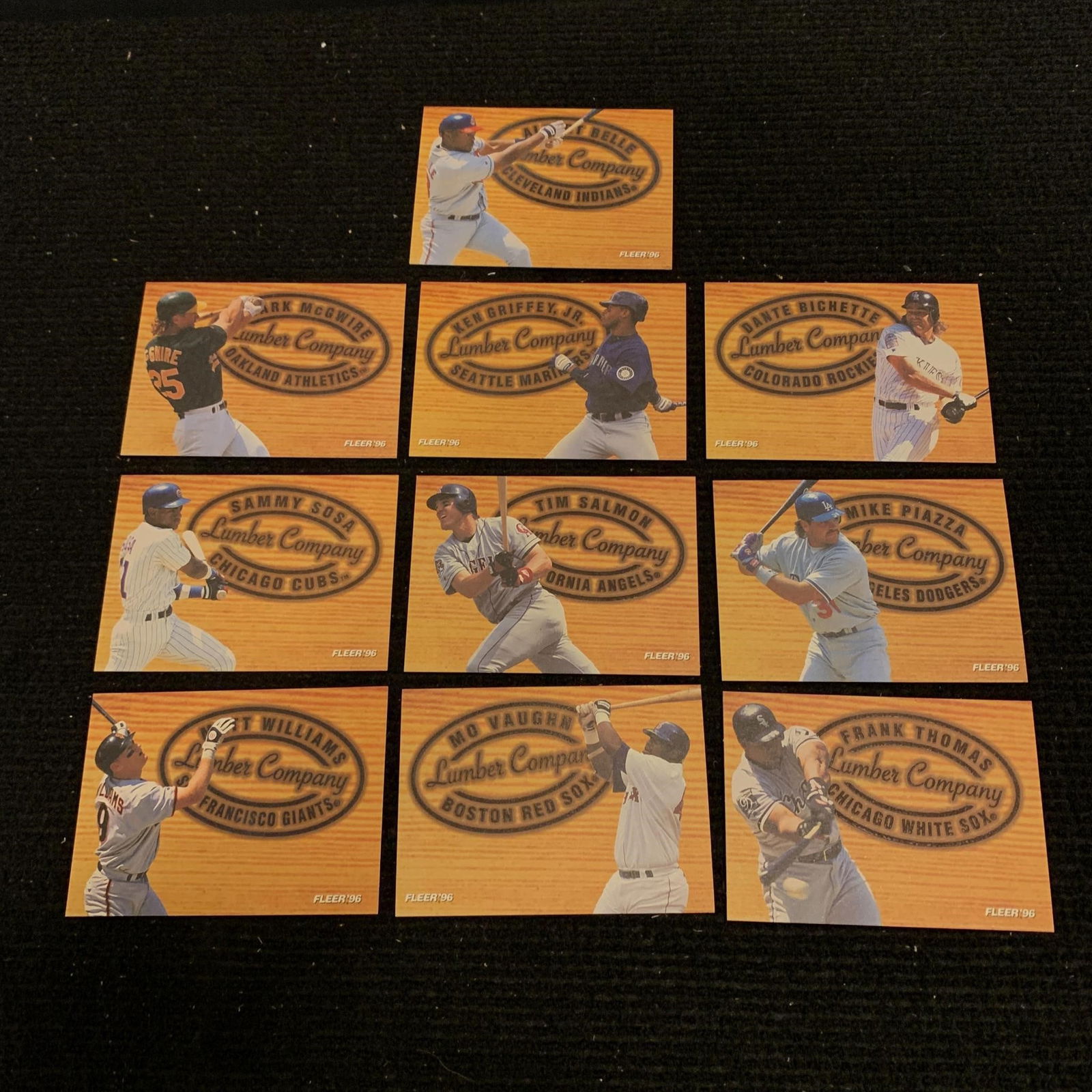 1996 Fleer Lumber Co. Baseball Cards (1 of 3)