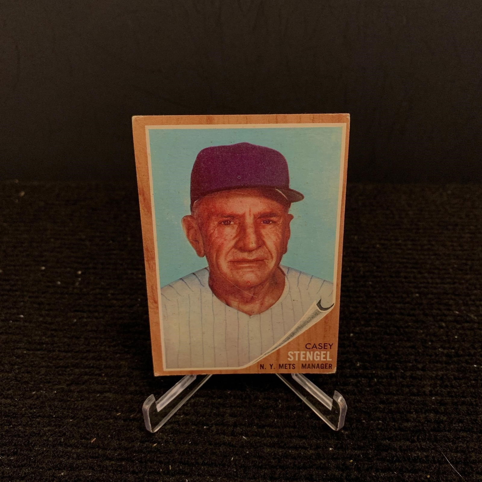 1962 Casey Stengel Topps Baseball Card (1 of 2)