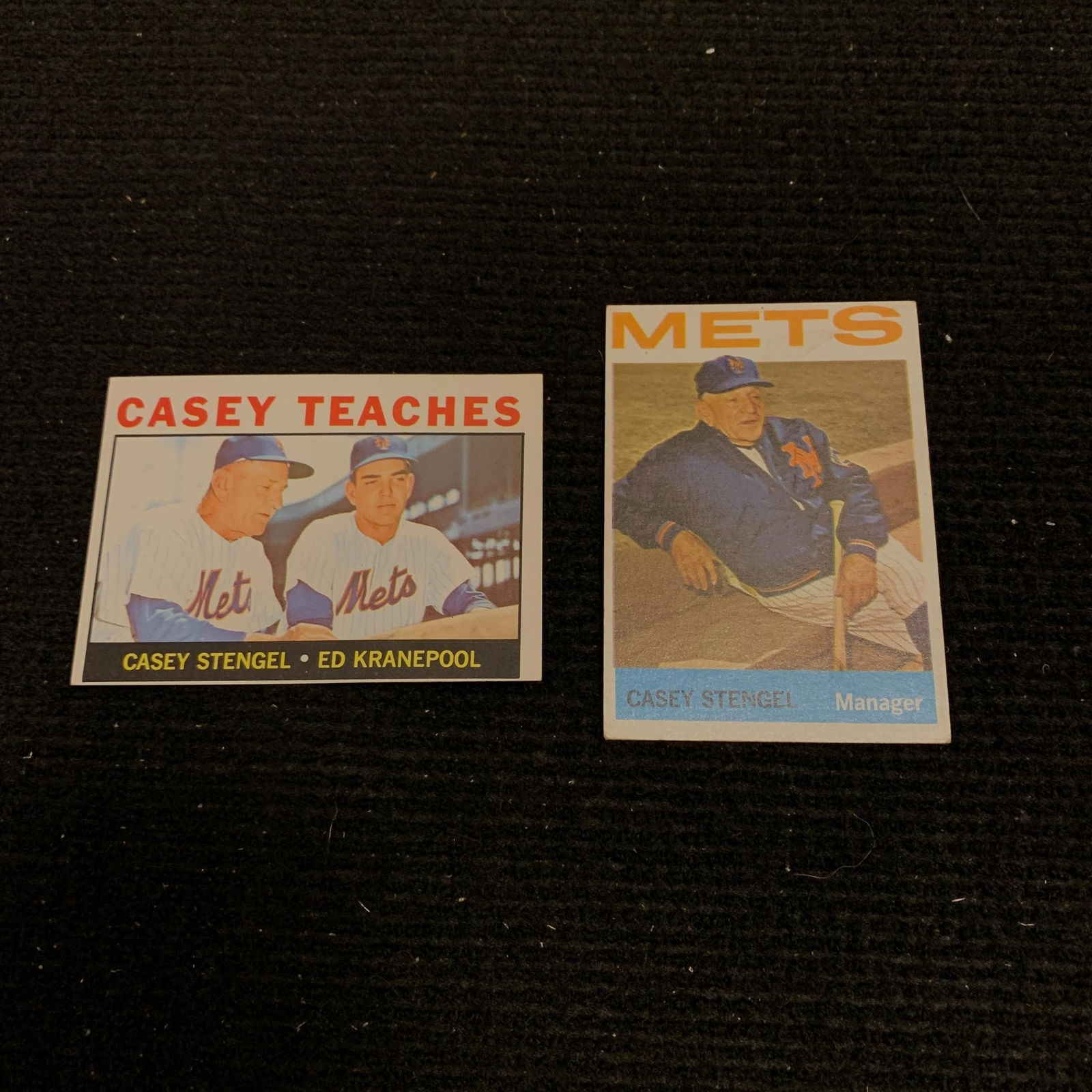 1964 Casey Stengel Topps Baseball Cards (1 of 2)