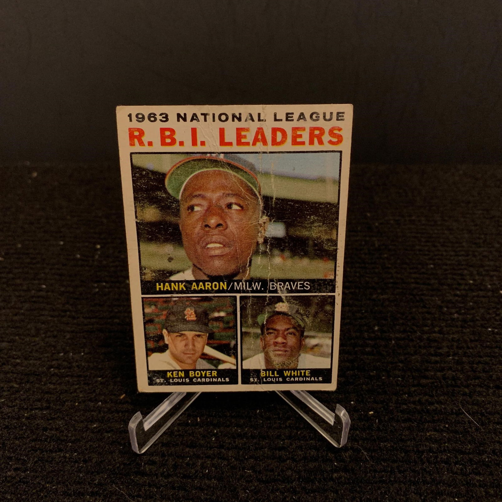 1963 Topps RBI Leaders, Hank Aaron (1 of 2)