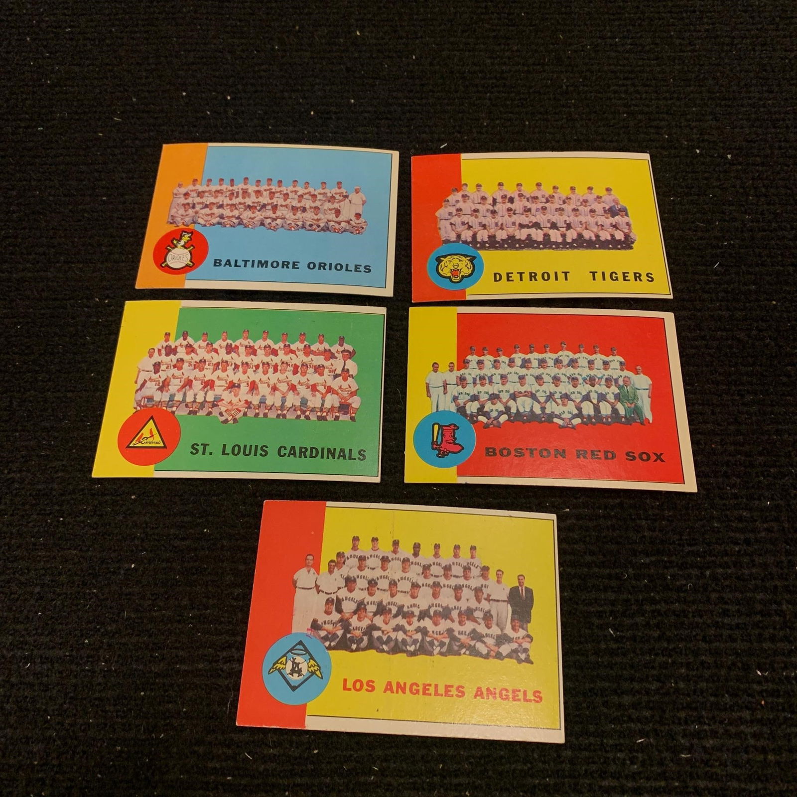 1963 Topps Team Roster Baseball Cards (1 of 2)
