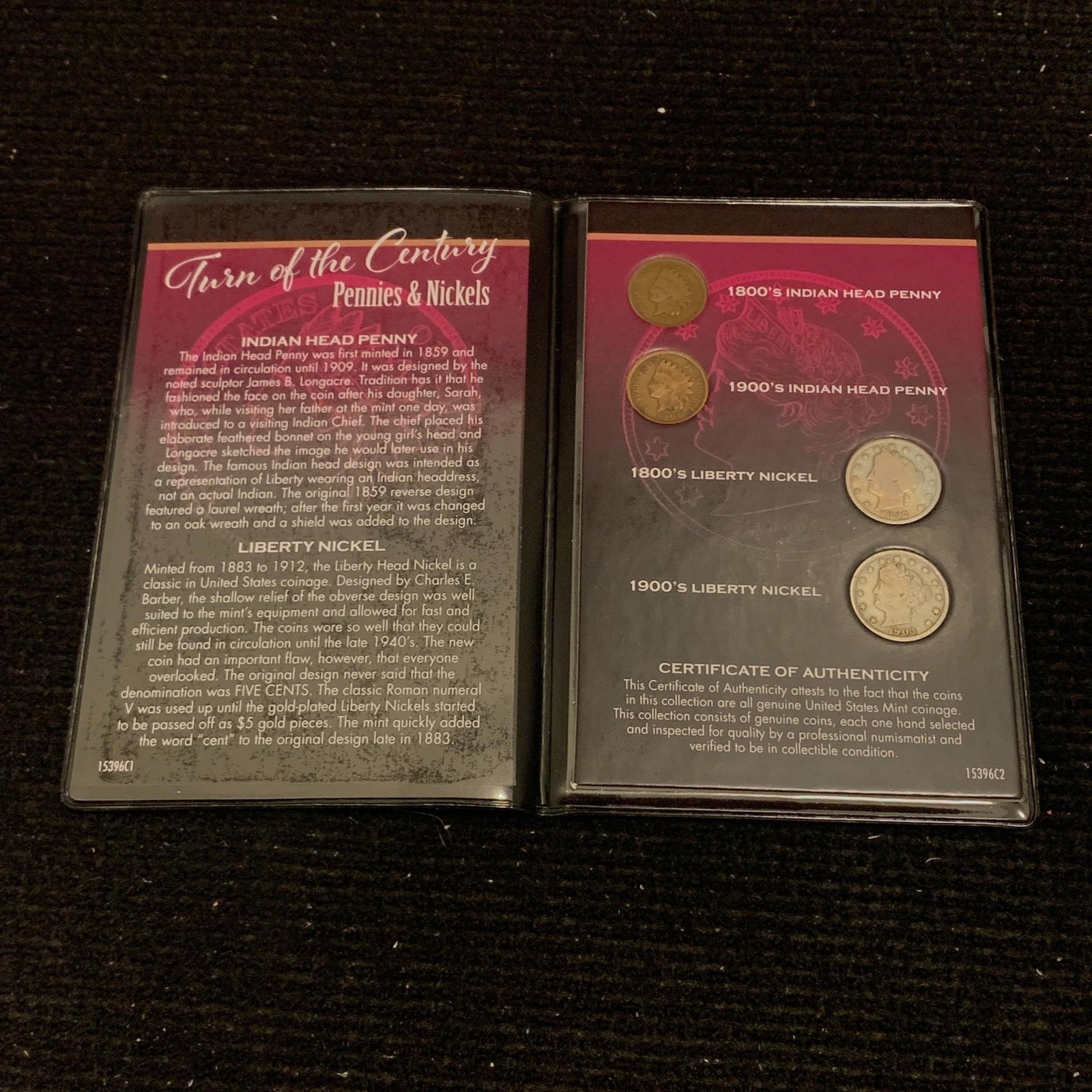 Indian Head Penny, Liberty Nickel: 1800's and 1900s Indian Head Penny, 1800's and 1900's Liberty Nickel. We are a veteran owned company. Please look at the pictures carefully to determine what you believe the condition of collectible i