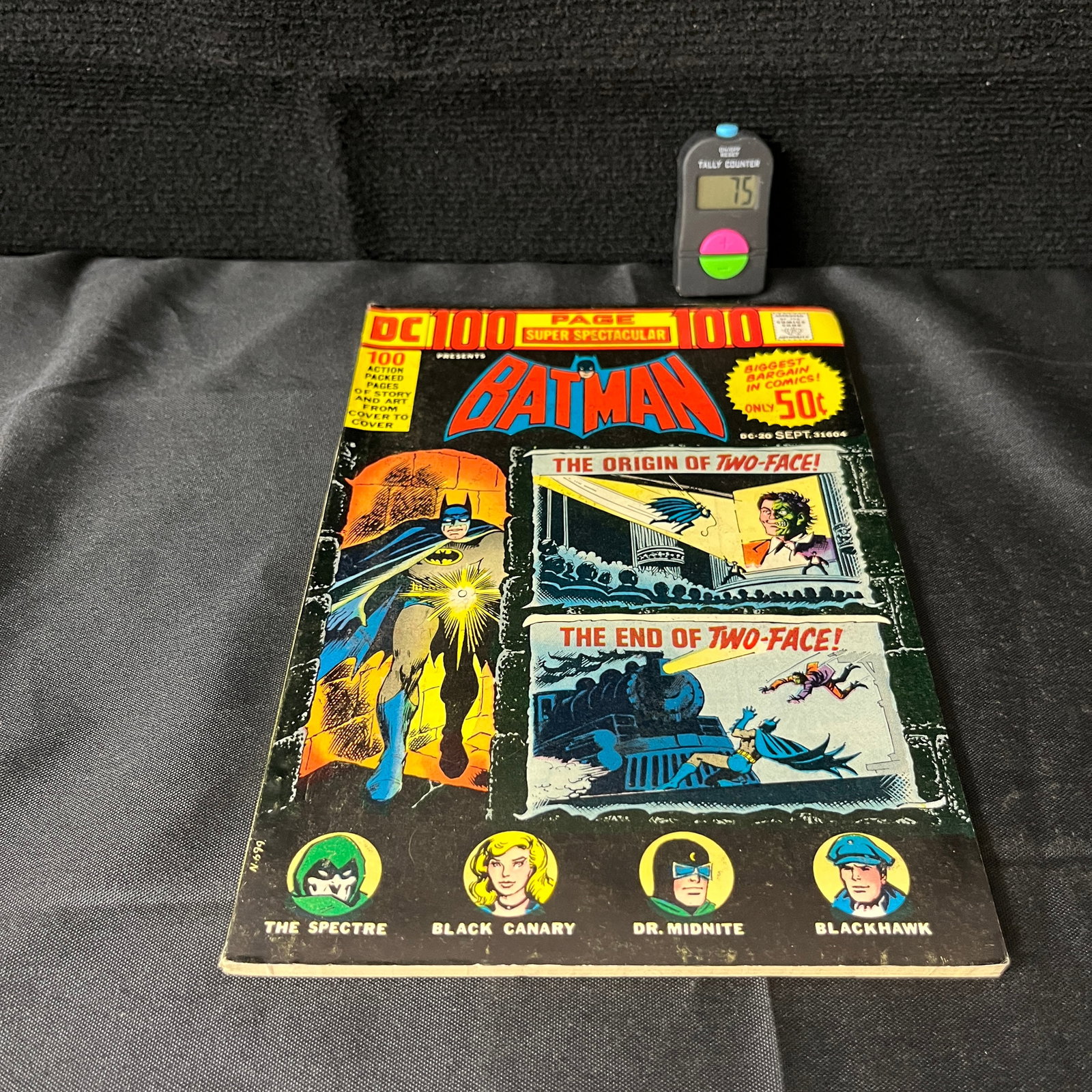 DC 100 Page SS Feat. Batman DC-20: We are a veteran owned company. Please look at the pictures carefully to determine what you believe the condition of collectible is. We are currently accepting consignments. Email us a aeronhouse1994@