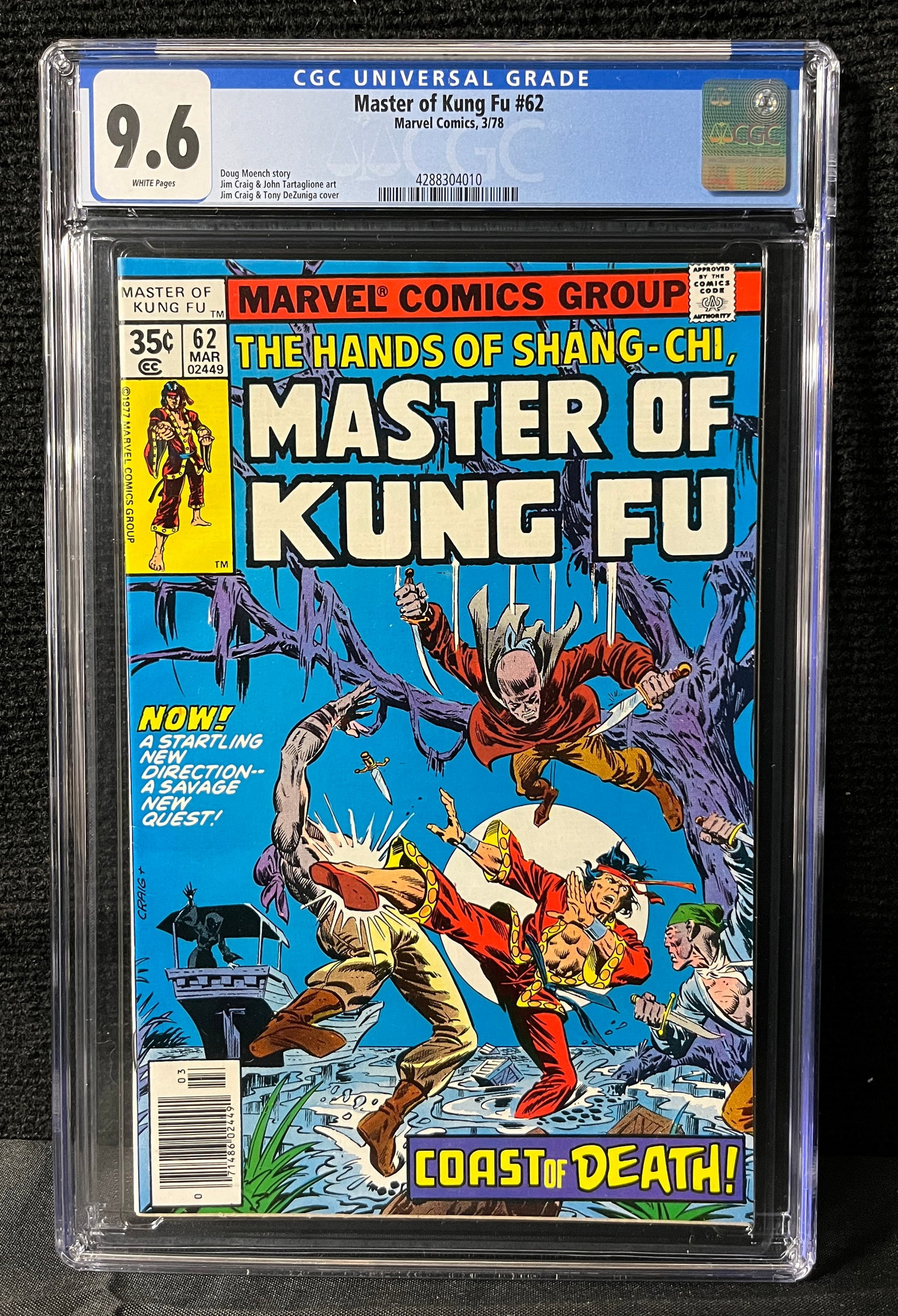 Master of Kung Fu 62 CGC 9.6: We are a veteran owned company. Please look at the pictures carefully to determine what you believe the condition of collectible is. We are currently accepting consignments. Email us a aeronhouse1994@