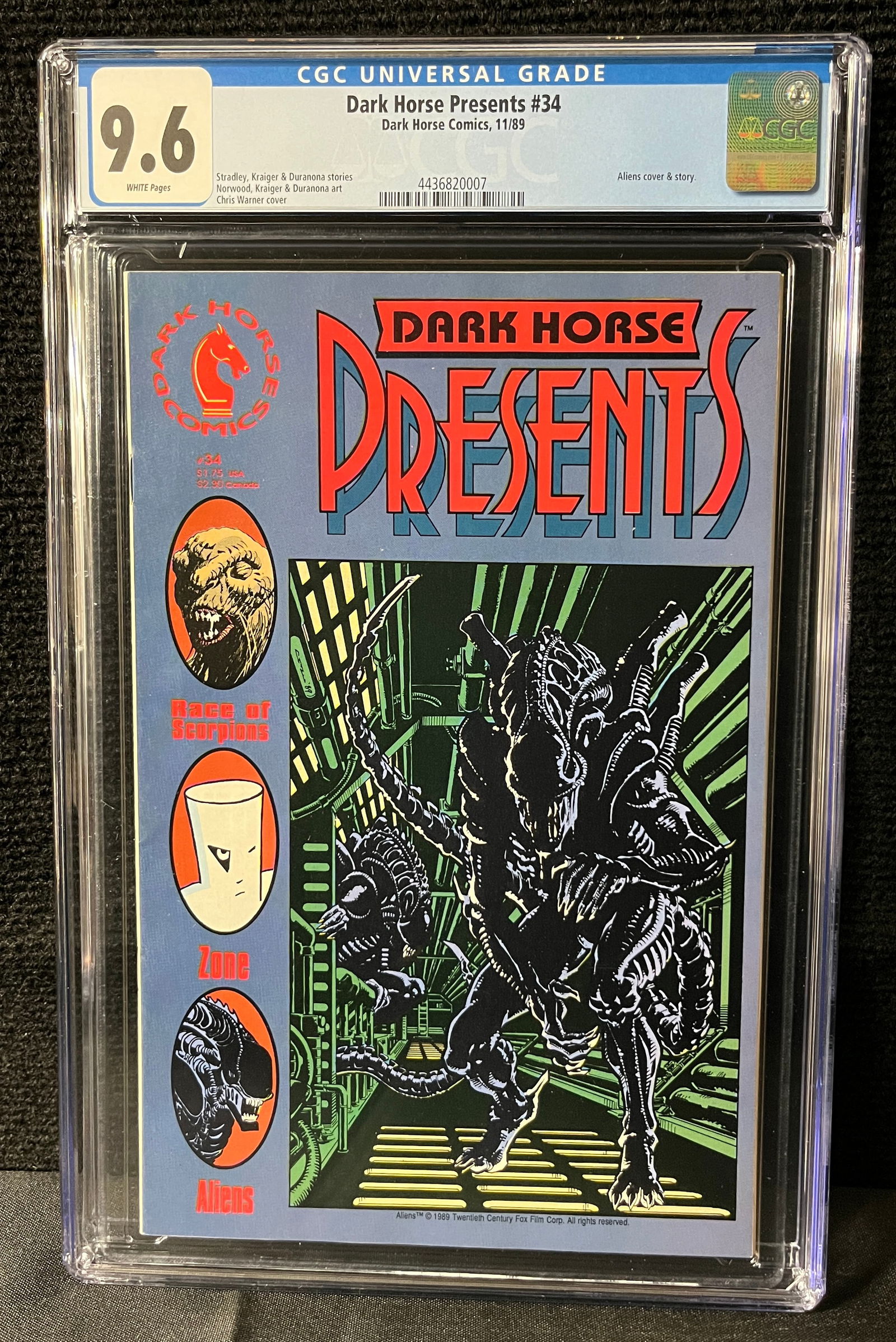 Dark Horse Presents 34 CGC 9.6 Aliens Cover (1 of 1)