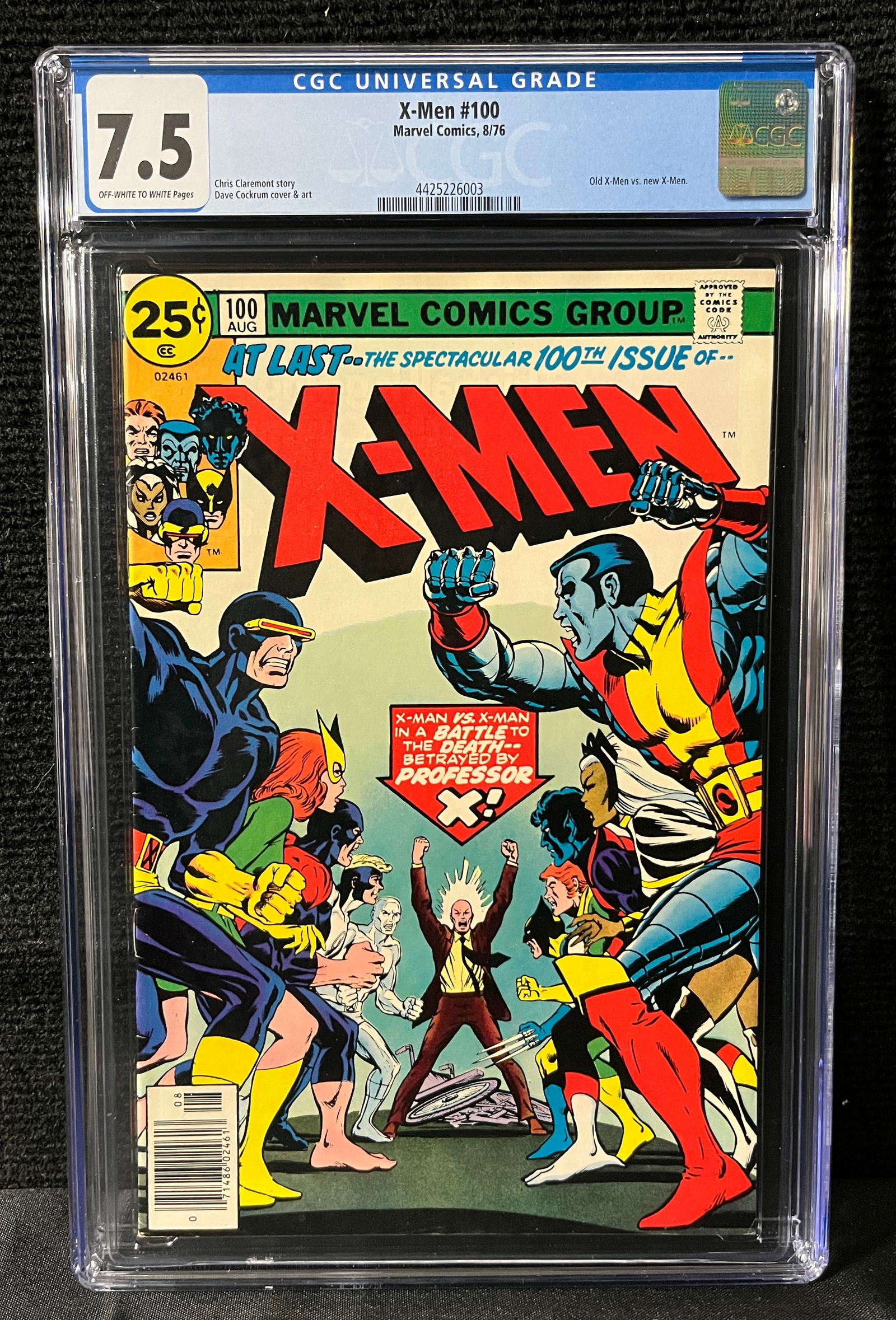 X-men 100 Classic Cover CGC 7.5 (1 of 1)