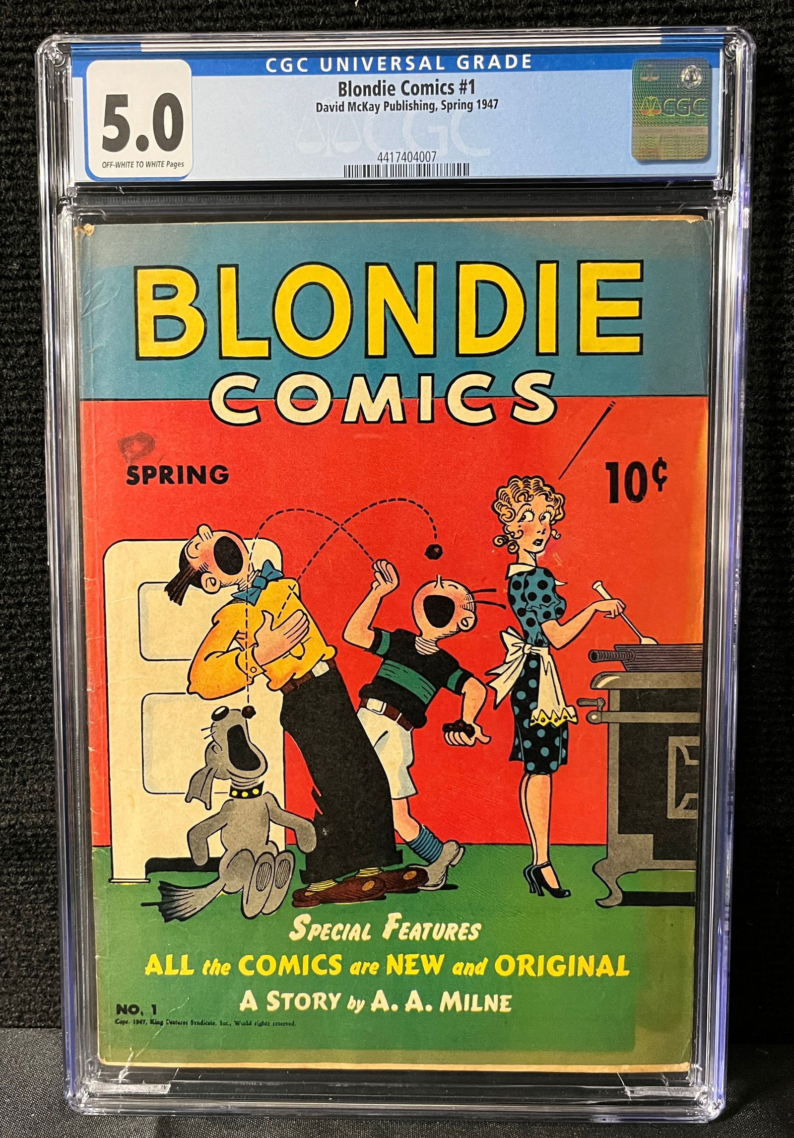 Blondie Comics 1 CGC 5.0 Golden Age Blondie! (1 of 1)