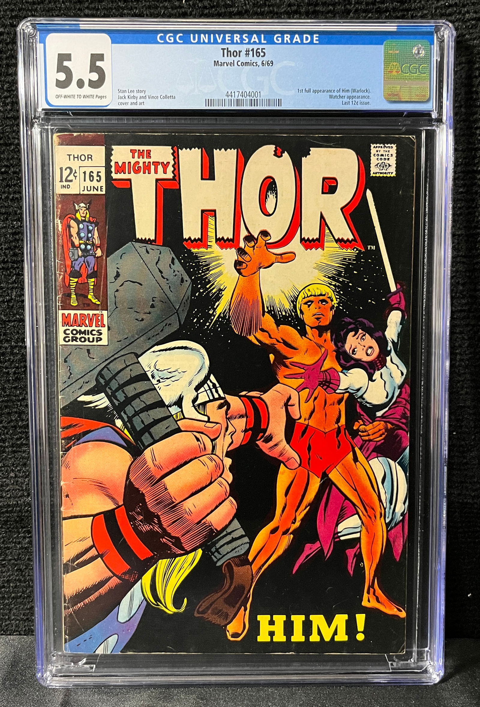 thor 165 1st app Him (Warlock) CGC 5.5 (1 of 1)