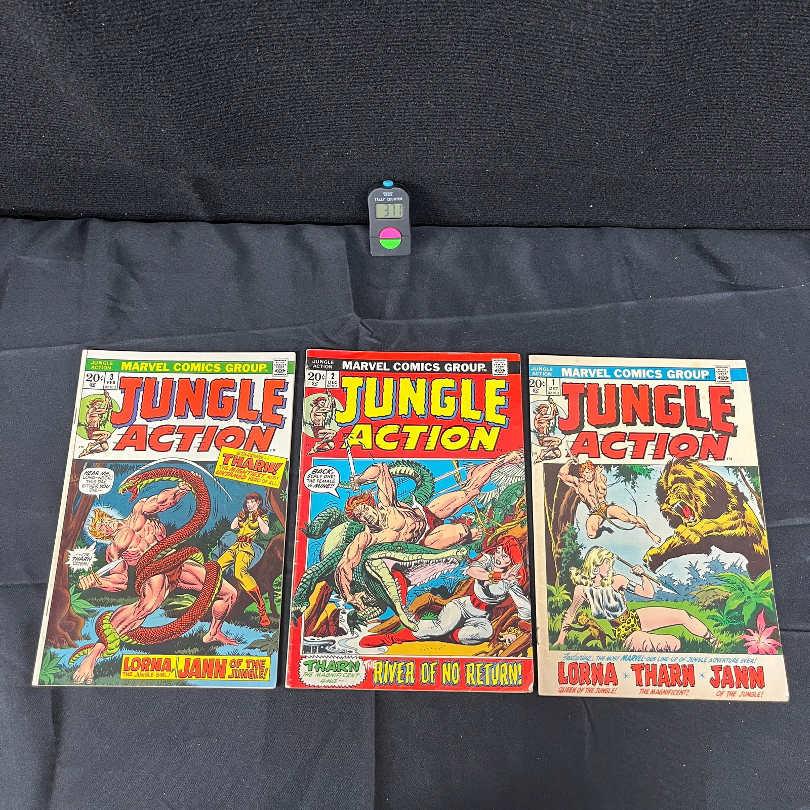 Jungle Action 1-3 Marvel Bronze Age Series: We are a veteran owned company. Please look at the pictures carefully to determine what you believe the condition of collectible is. We are currently accepting consignments. Email us a aeronhouse1994@