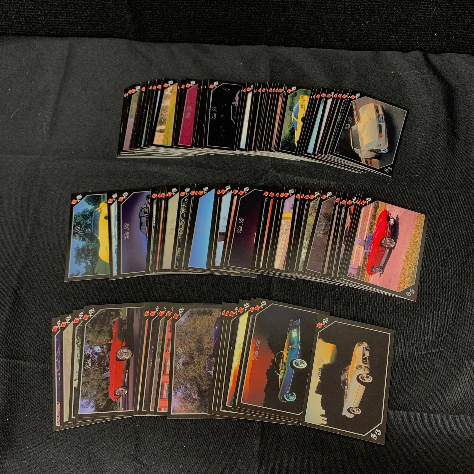 Lot of Vintage Corvette Trading Cards: Large lot of vintage Corvette Trading Cards. We are a veteran owned company. Please look at the pictures carefully to determine what you believe the condition of collectible is. We are currently accep