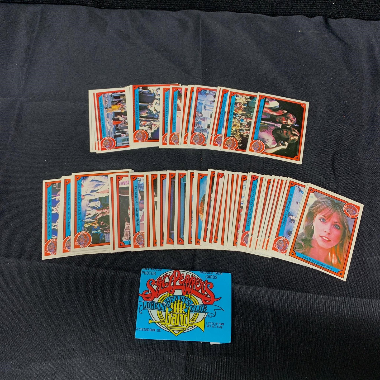 Complete Beetles trading card set: #1-66 Set of Sgt Peppers Lonely Hearts Club Band Beetles Trading Cardds. We are a veteran owned company. Please look at the pictures carefully to determine what you believe the condition of collectibl