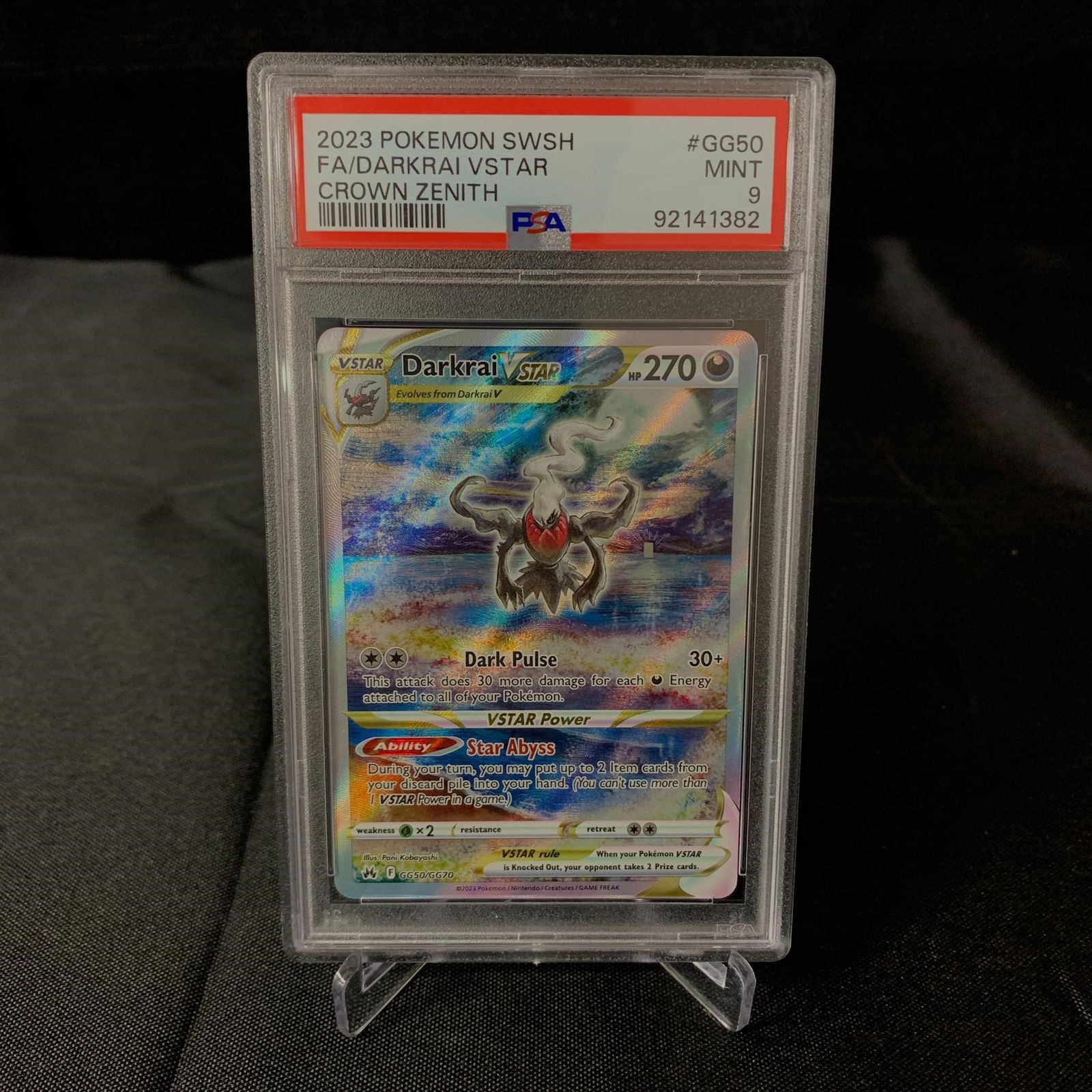 PSA 9 Darkrai VSTAR GG (1 of 1)