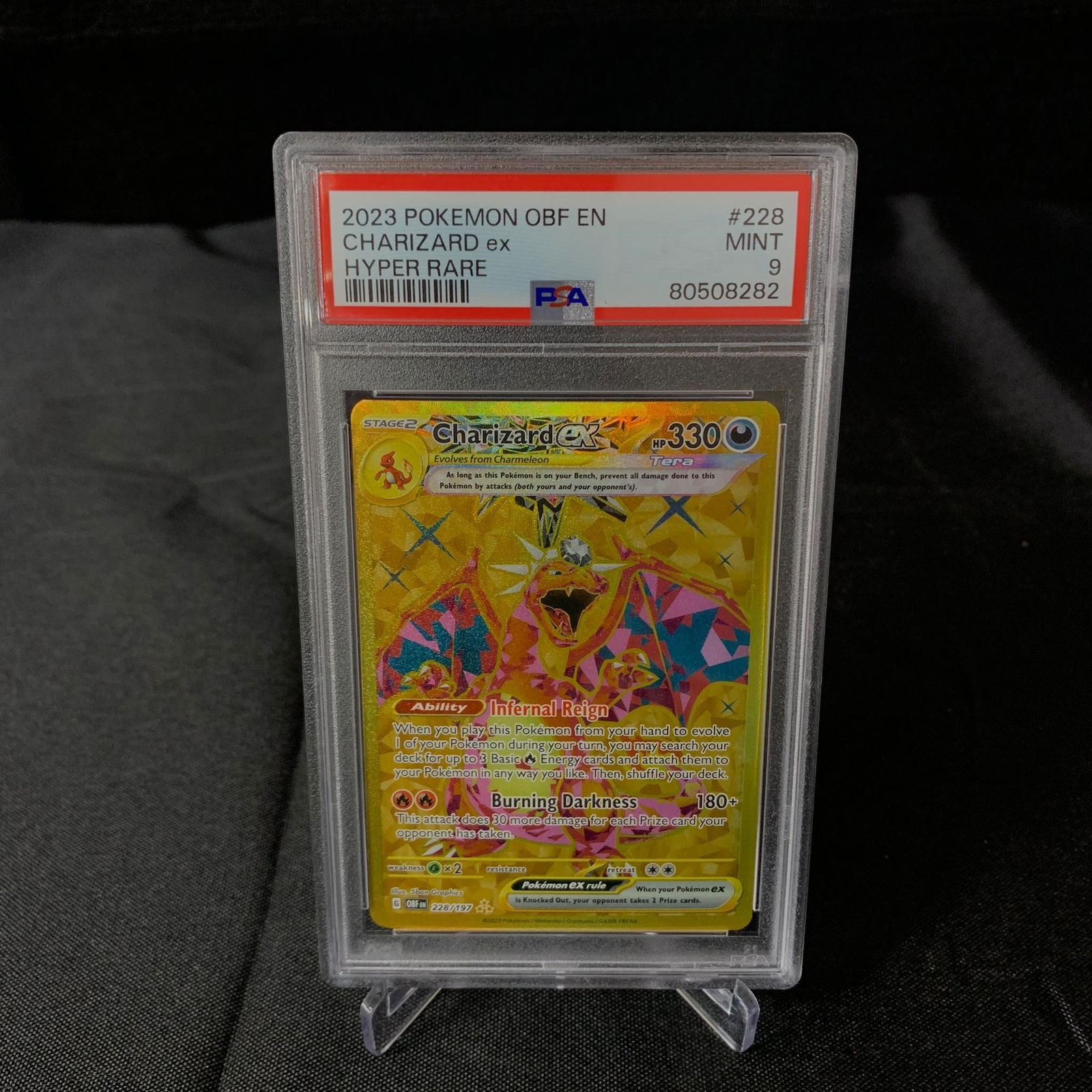 PSA 9 Charizard EX Gold (1 of 1)