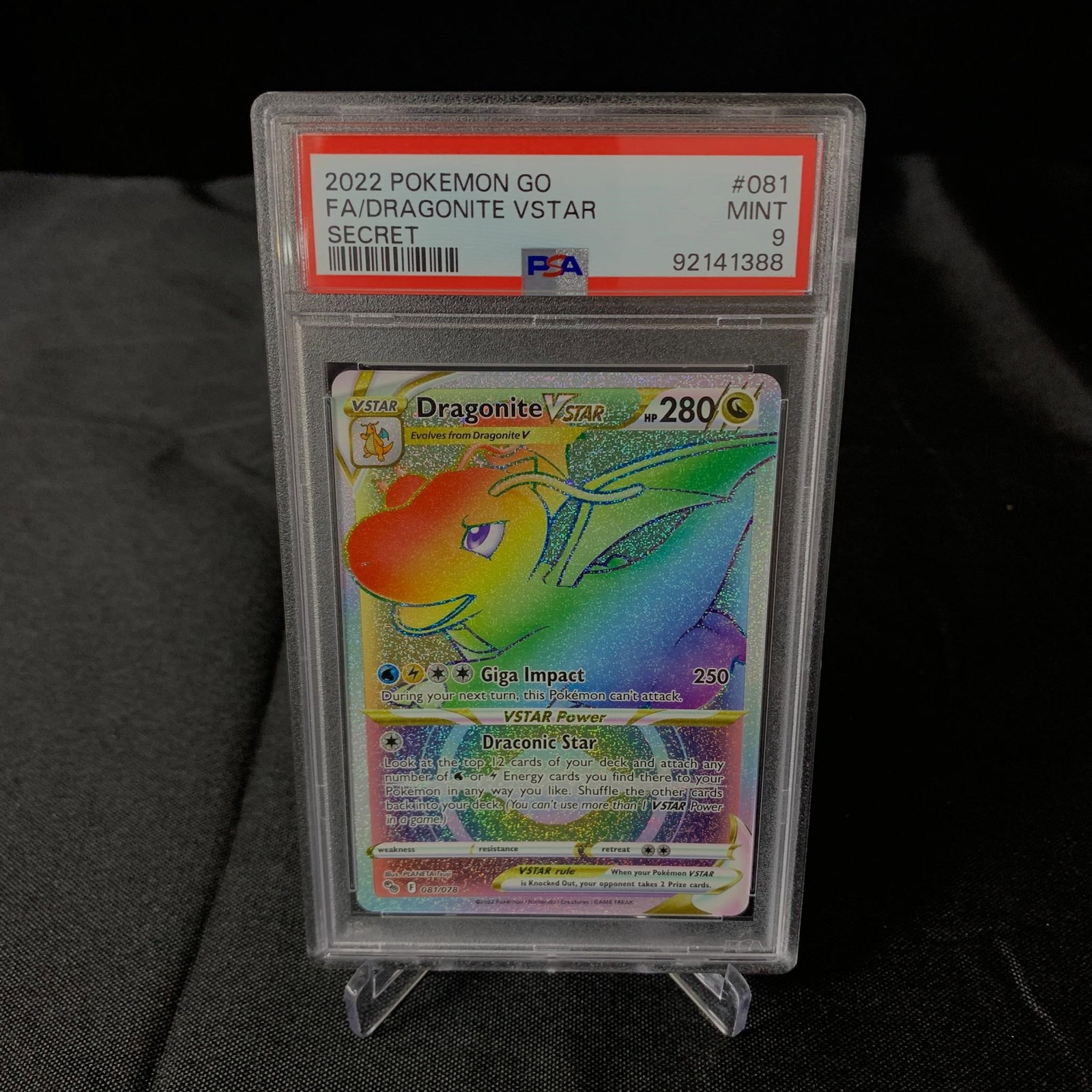 PSA 9 Dragonite VSTAR Secret (1 of 1)