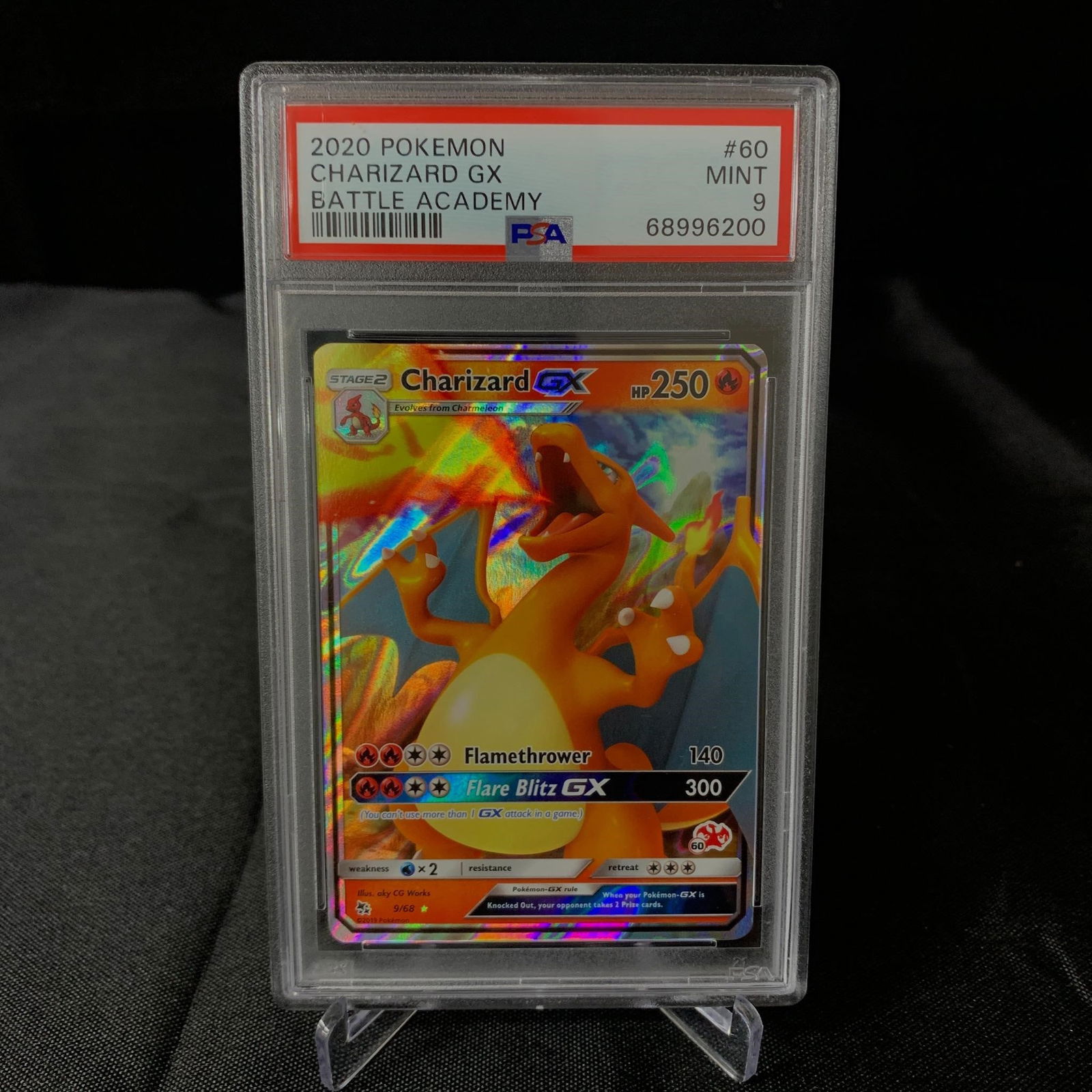 PSA 9 Charizard GX #60 Battle Academy Pokemon Card (1 of 1)