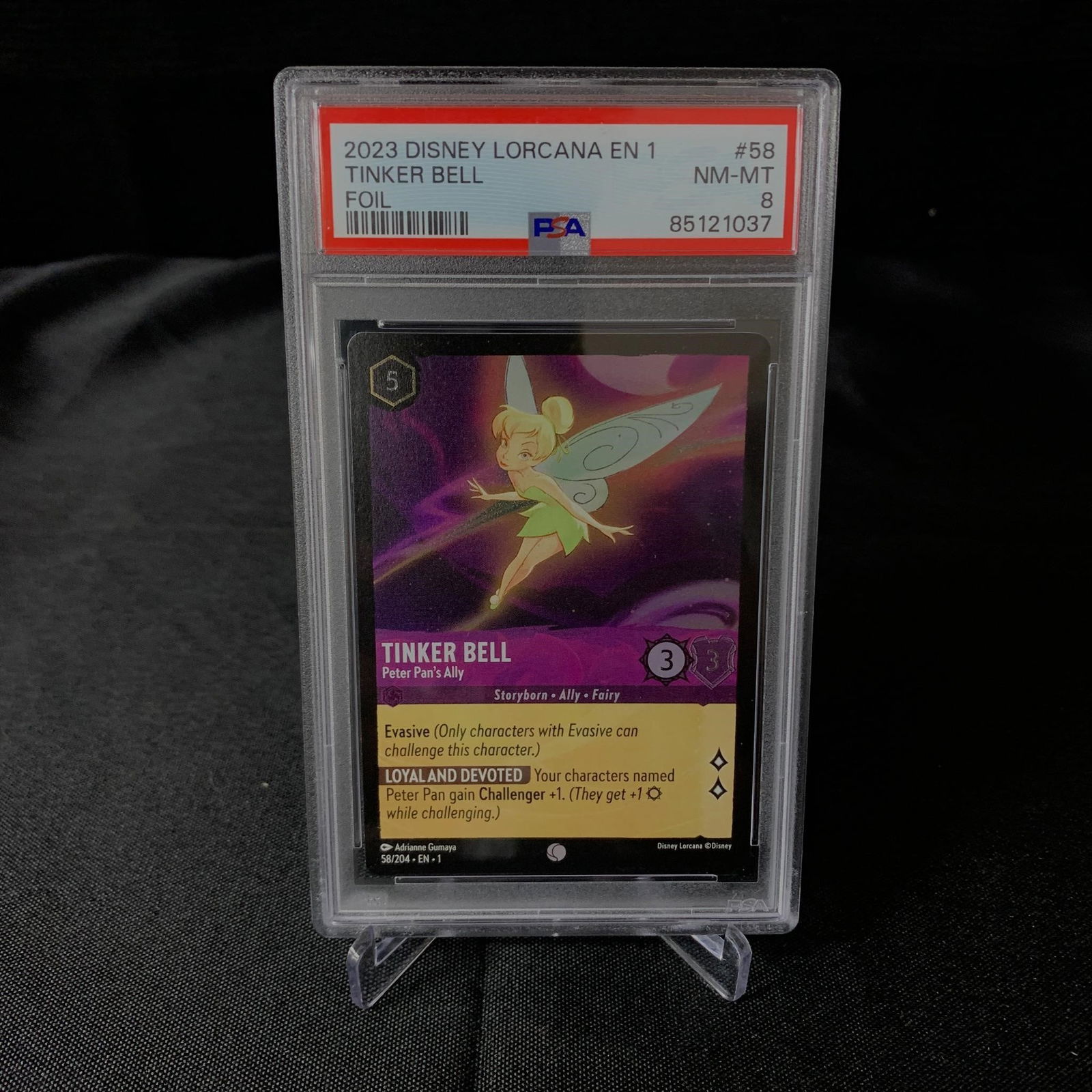 PSA 8 Tinker Bell Foil Lorcana (1 of 2)