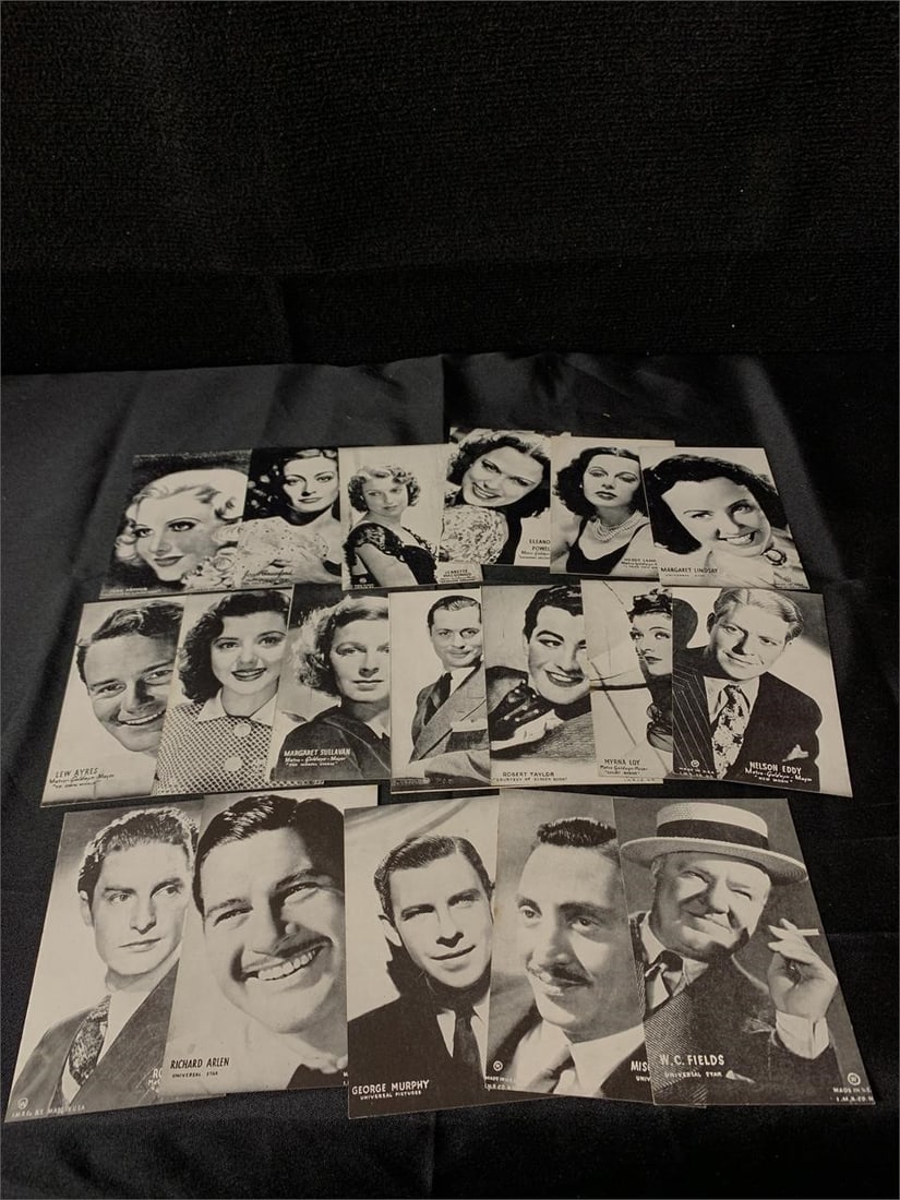 Vintage Actors & Actresses Post Cards: Huge lot of antique Actors and Actresses Postcards. UNUSED. We are a veteran owned company. Please look at the pictures carefully to determine what you believe the condition of collectible is. We are 