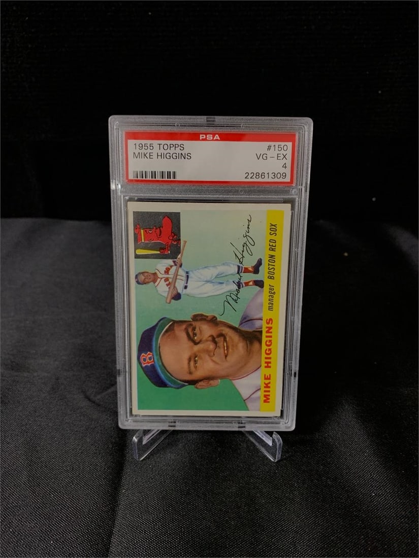 PSA 4 Mike Higgins 1955 Topps (1 of 2)