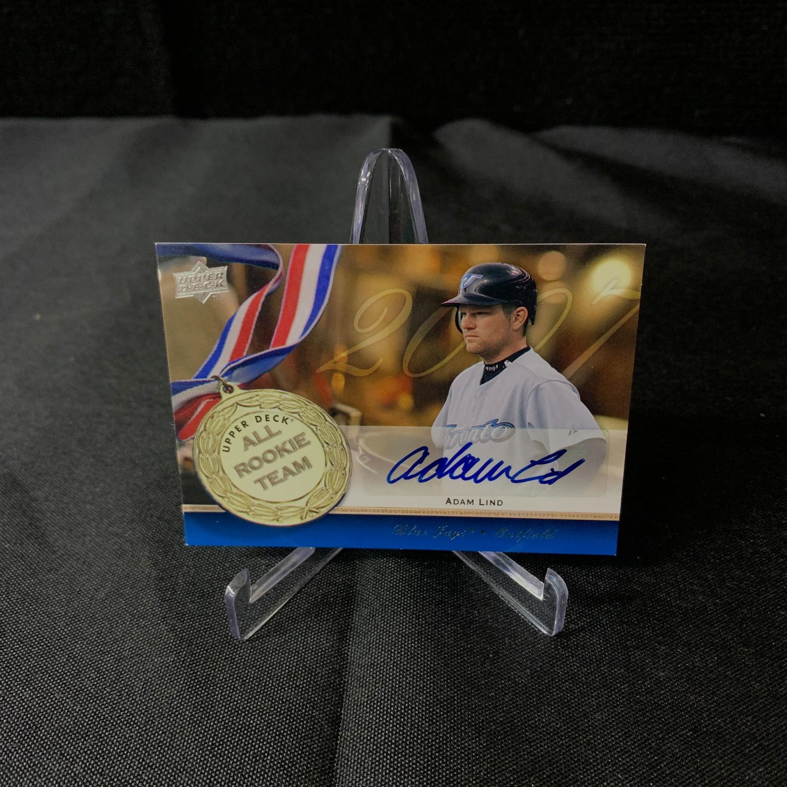 Adam Lind All Rookie Team Auto Card (1 of 2)