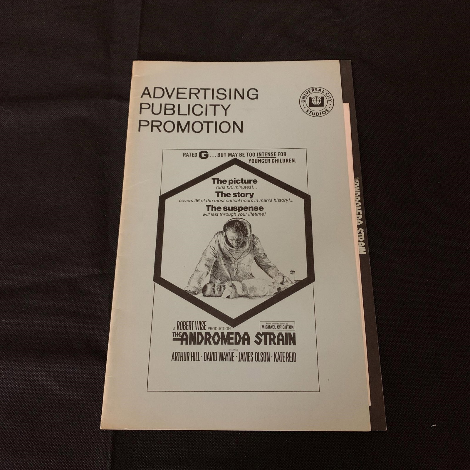 Andromeda Strain PressBook: RARE Andromeda Strain Movie Pressbook. Includes advertisements, poster options etc for the movie. We are a veteran owned company. Please look at the pictures carefully to determine what you believe th