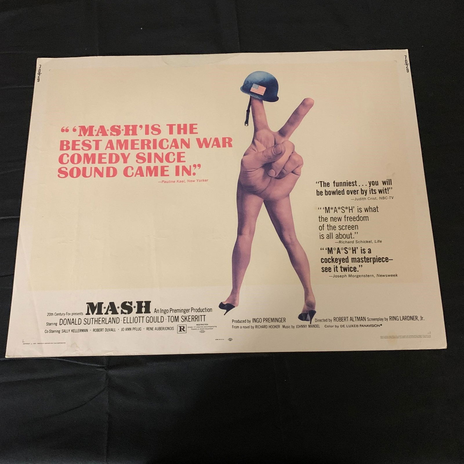 MASH Original Movie Half Sheet Poster Single Owner (1 of 3)