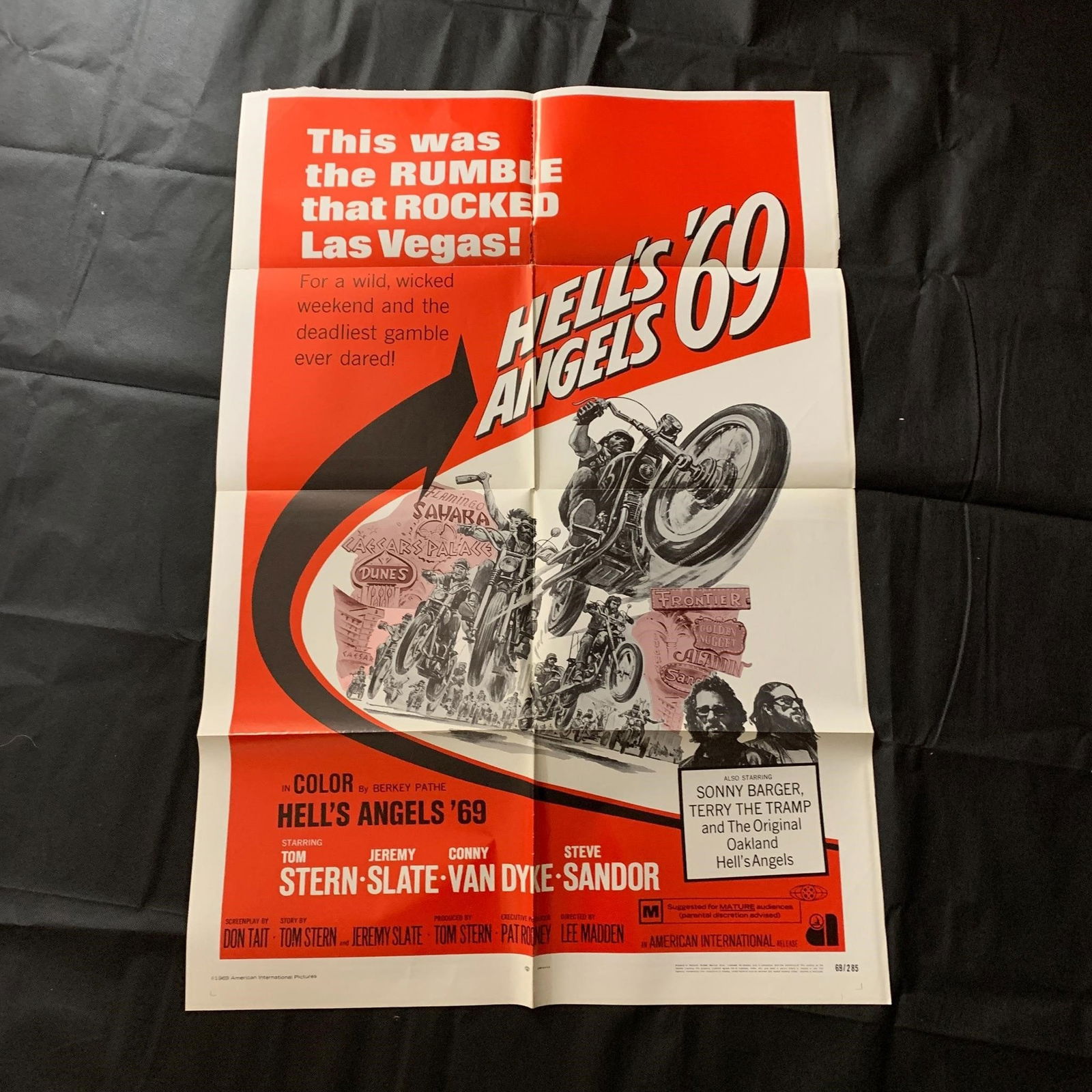 Hell's Angels '69 Original Movie Poster Single Owner (1 of 4)