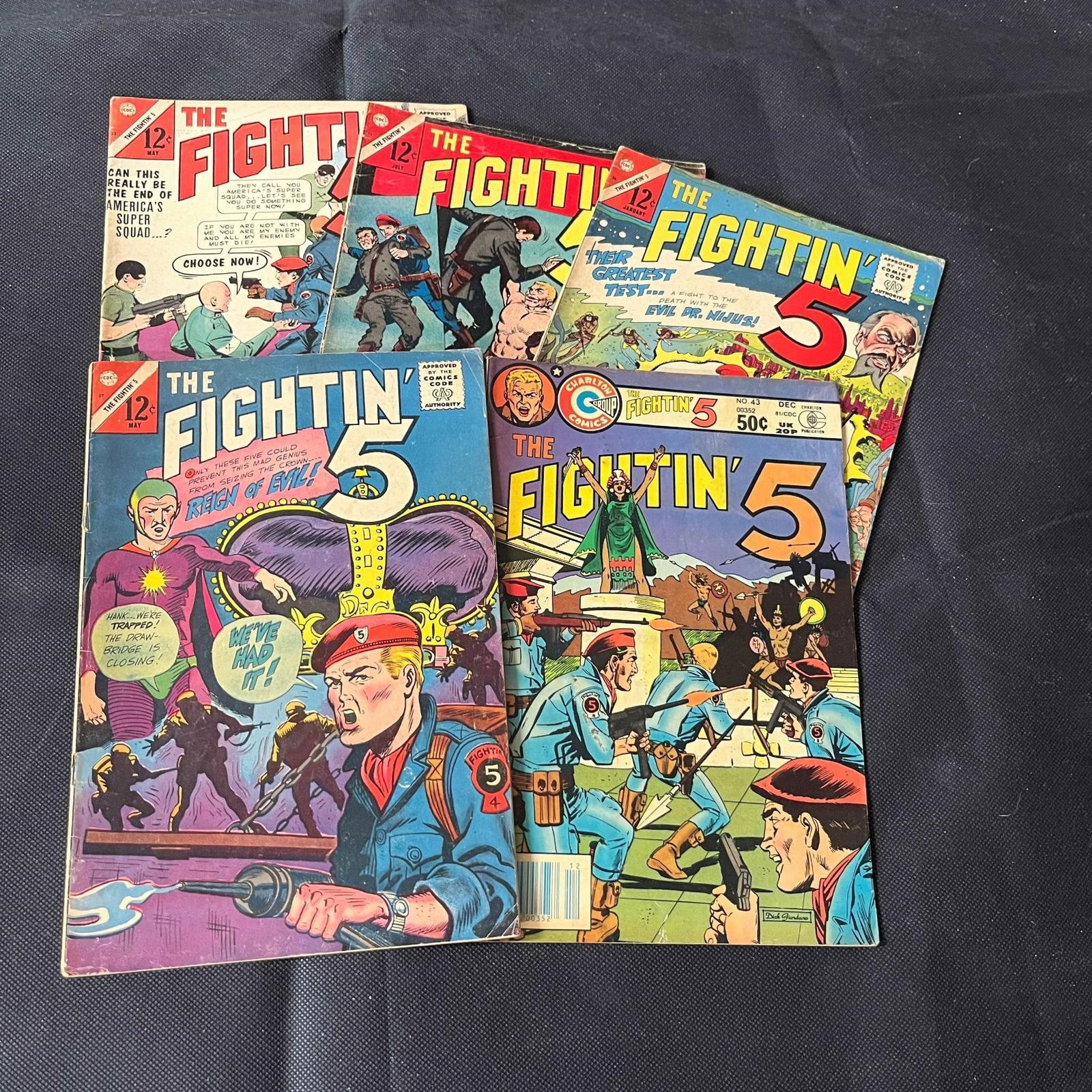 Fightin 5 Charlton Comic Lot (1 of 1)