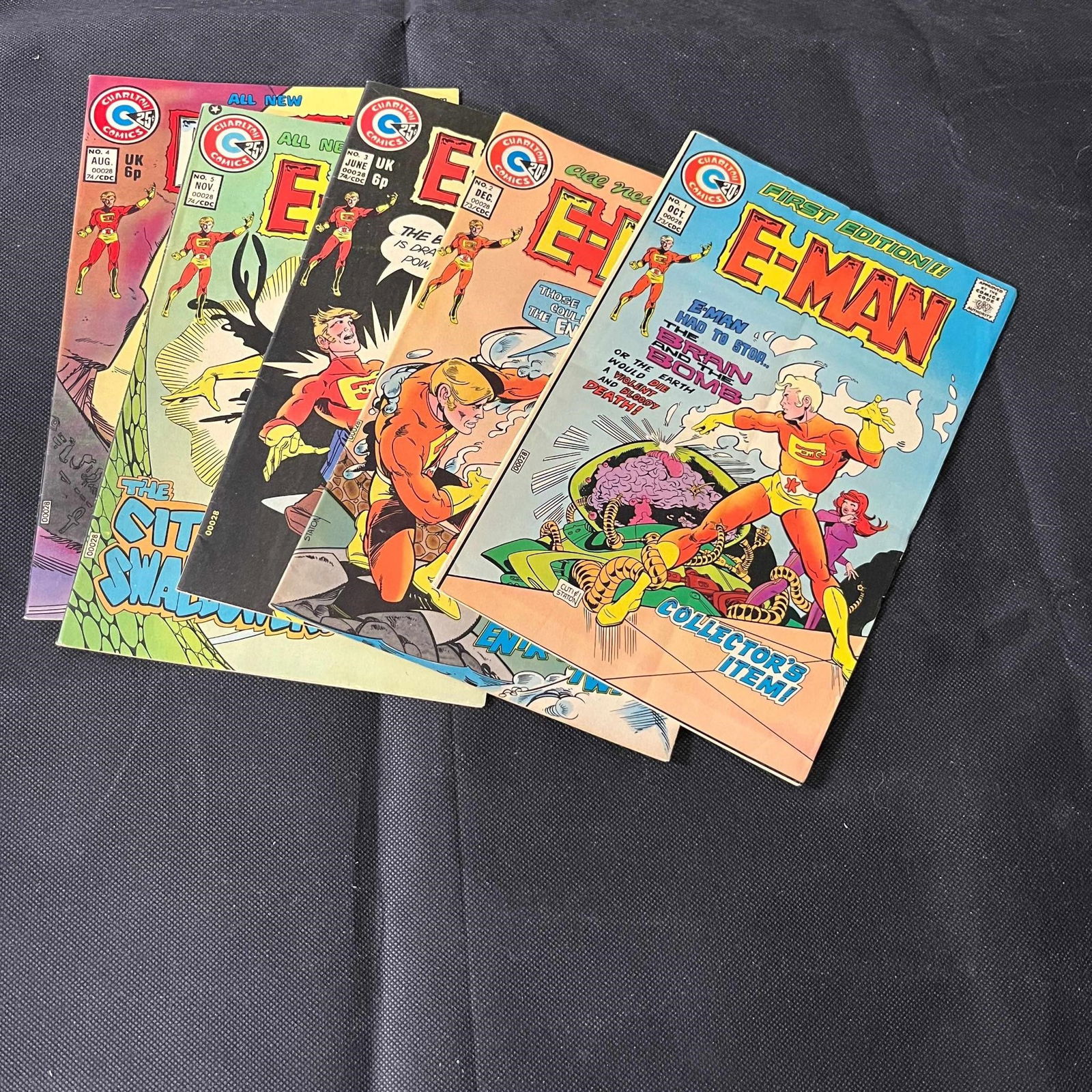 E-Man 1-5 Charlton Bronze Age Comic Series (1 of 1)