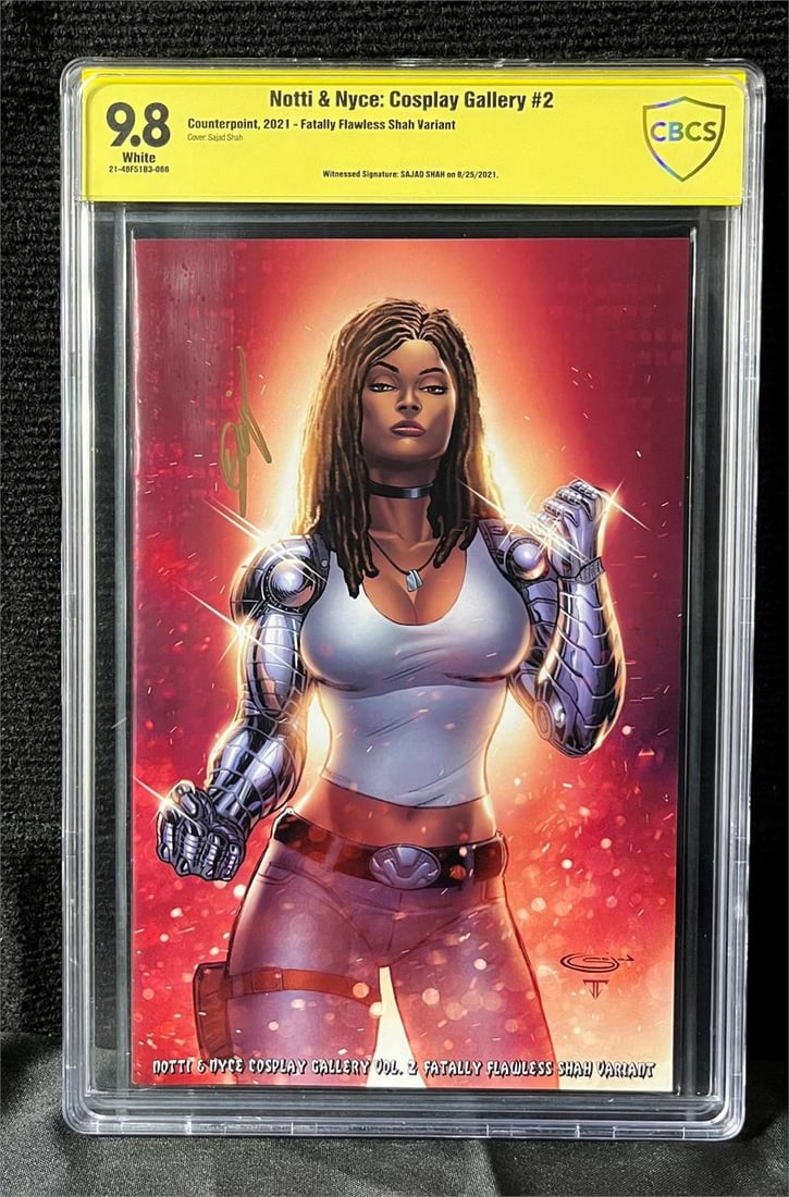 Notti & Nyce Cosplay Gallery Signed by Sajad Shaw: We are a veteran owned company. Please look at the pictures carefully to determine what you believe the condition of collectible is. We are currently accepting consignments. Email us a aeronhouse1994@