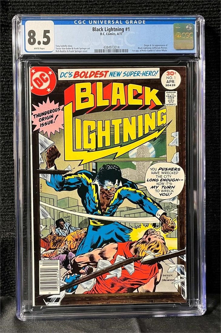 Black Lightning 1 CGC 8.5 1st app Black Lightning (1 of 1)