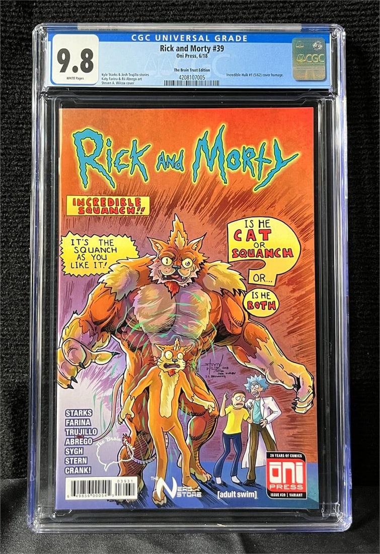 Rick & Morty 39 Variant CGC 9.8: We are a veteran owned company. Please look at the pictures carefully to determine what you believe the condition of collectible is. We are currently accepting consignments. Email us a aeronhouse1994@