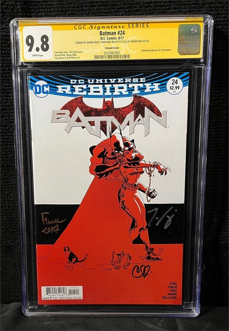 Batman 24 Signed by Finch, King, Mann Proposal ish (1 of 1)