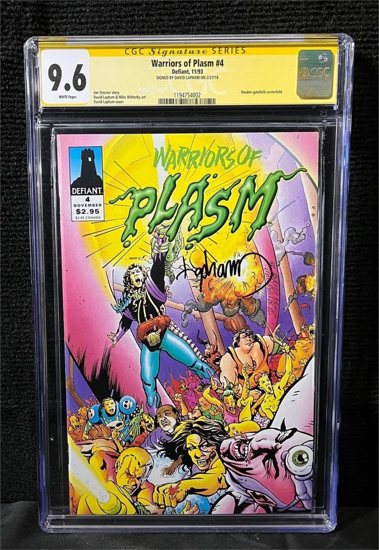 Warriors of Plasm 4 Signed by David Lapham CGC 9.6 (1 of 1)